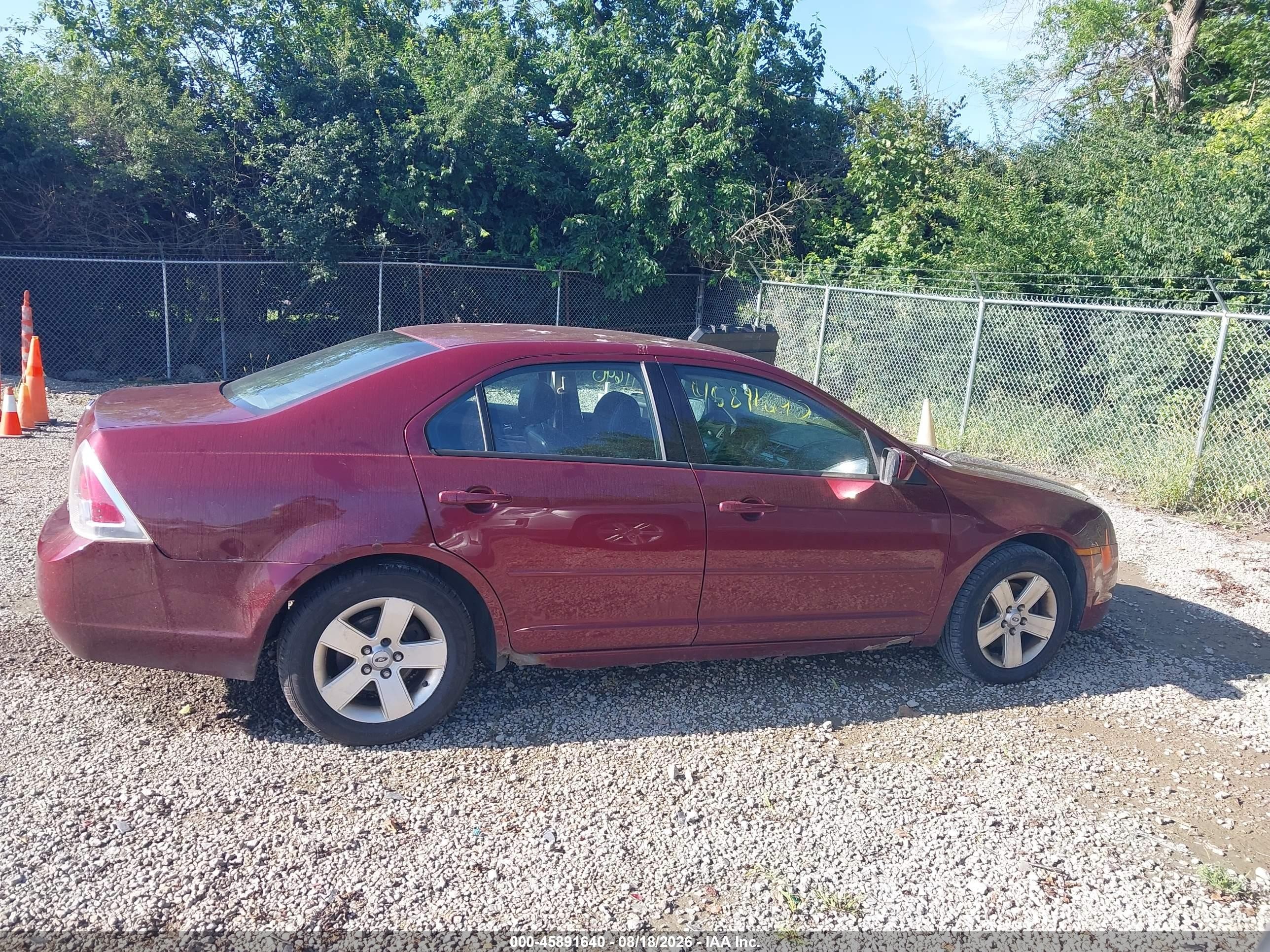 2007 Ford Fusion Se Темно-бордовый vin: 3FAHP07127R125756