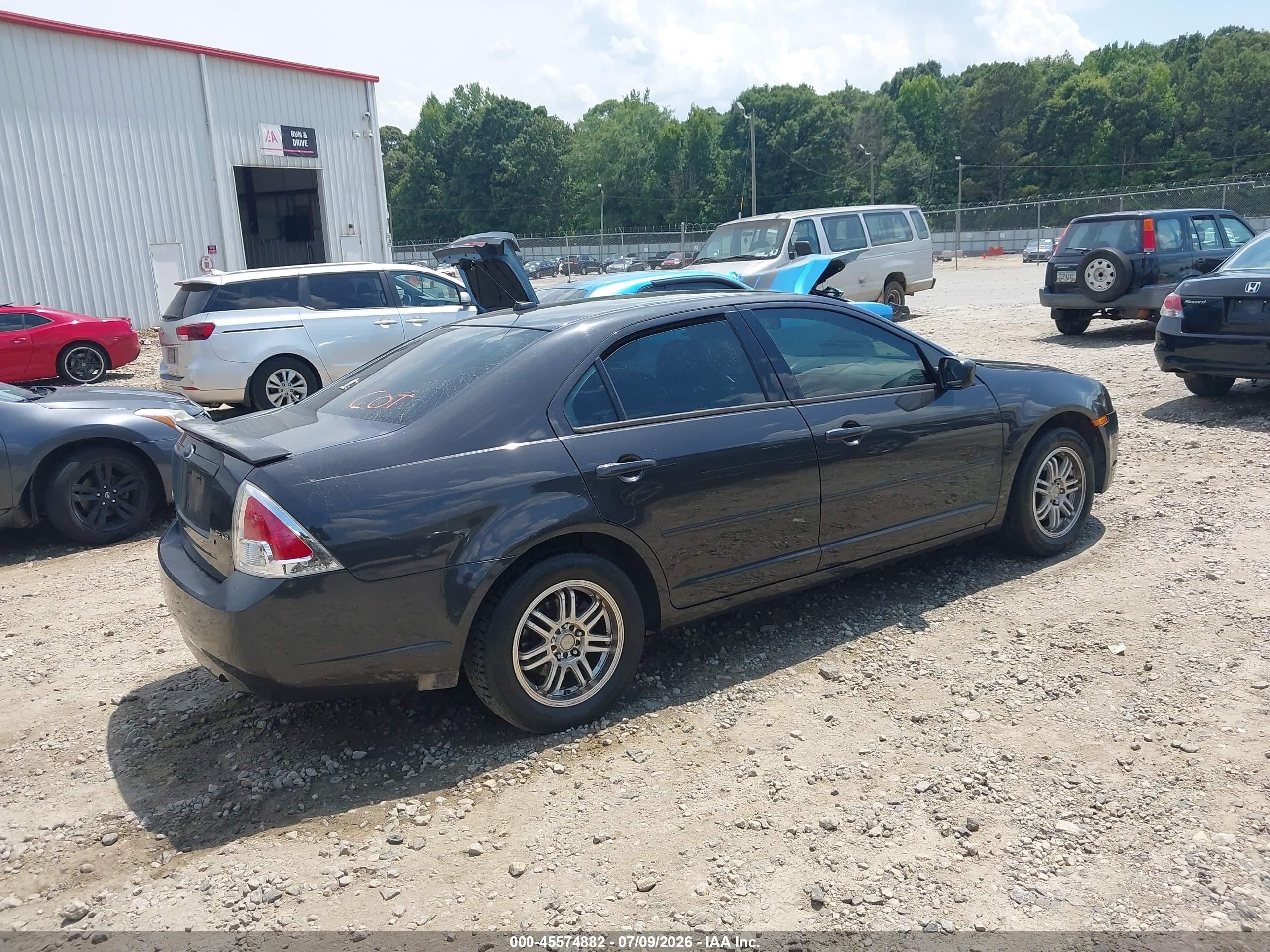 2007 Ford Fusion Se Black vin: 3FAHP07127R132898