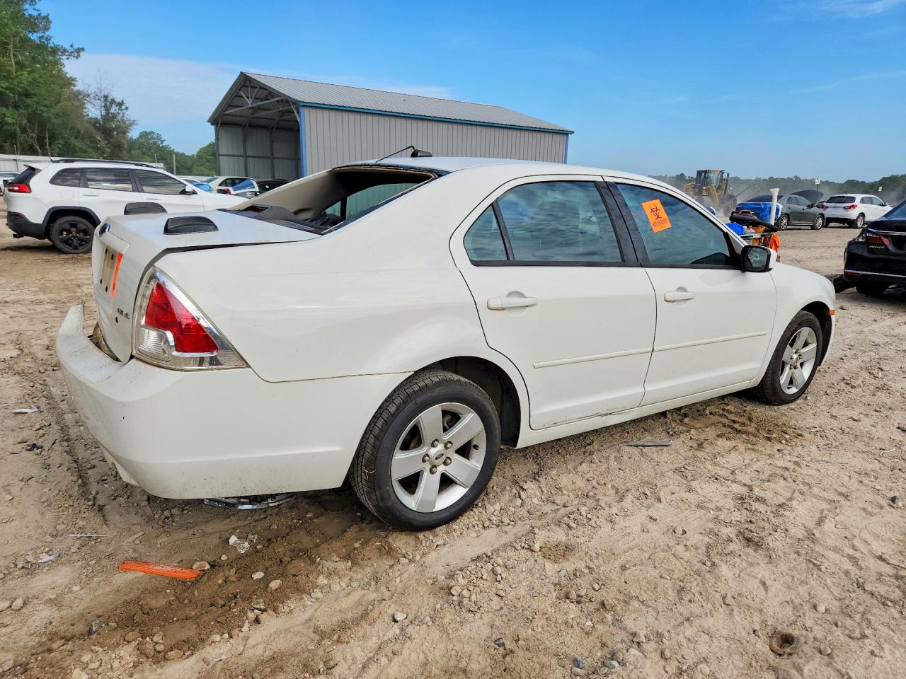 2008 Ford Fusion Se White vin: 3FAHP07128R239287
