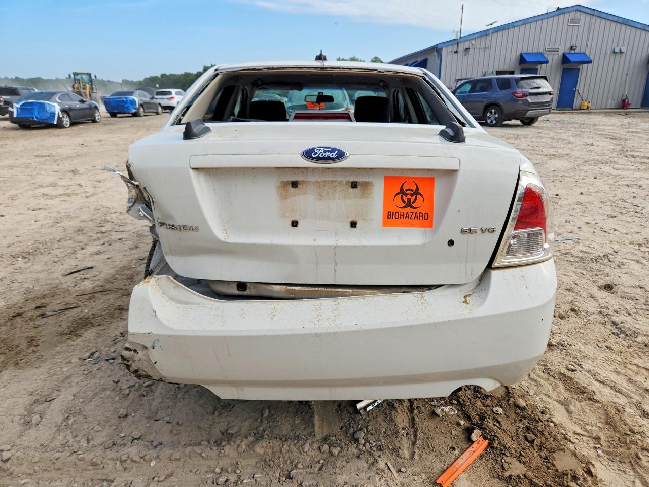 2008 Ford Fusion Se White vin: 3FAHP07128R239287