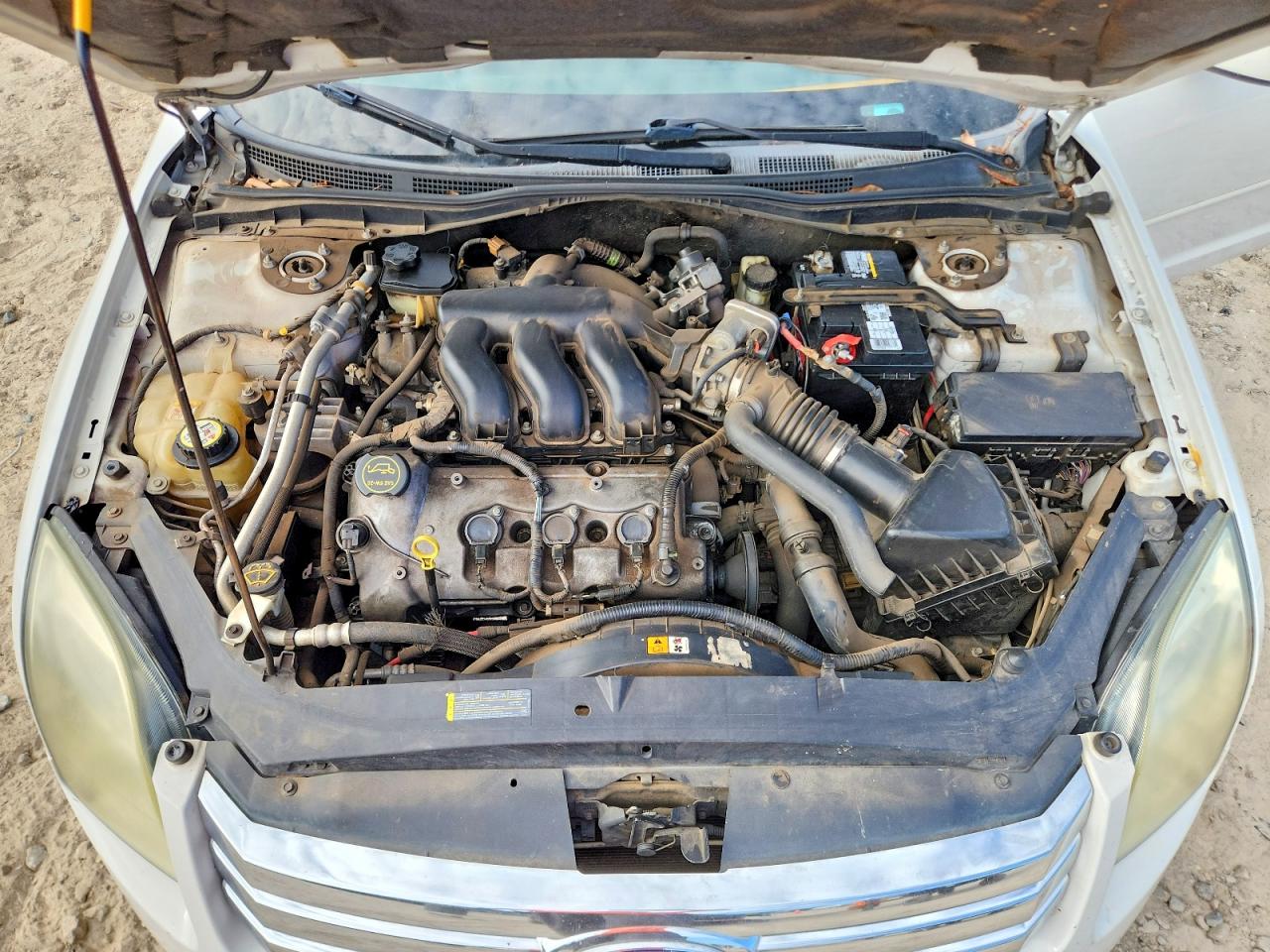 2008 Ford Fusion Se White vin: 3FAHP07128R239287