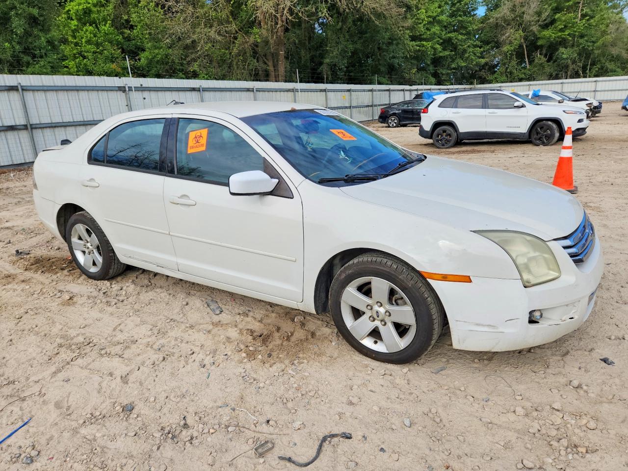 2008 Ford Fusion Se White vin: 3FAHP07128R239287
