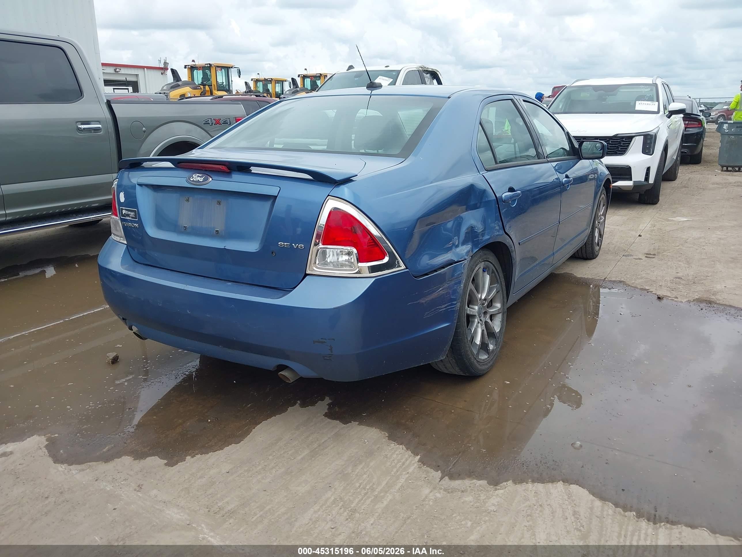 2009 Ford Fusion Se Синий vin: 3FAHP07129R174684