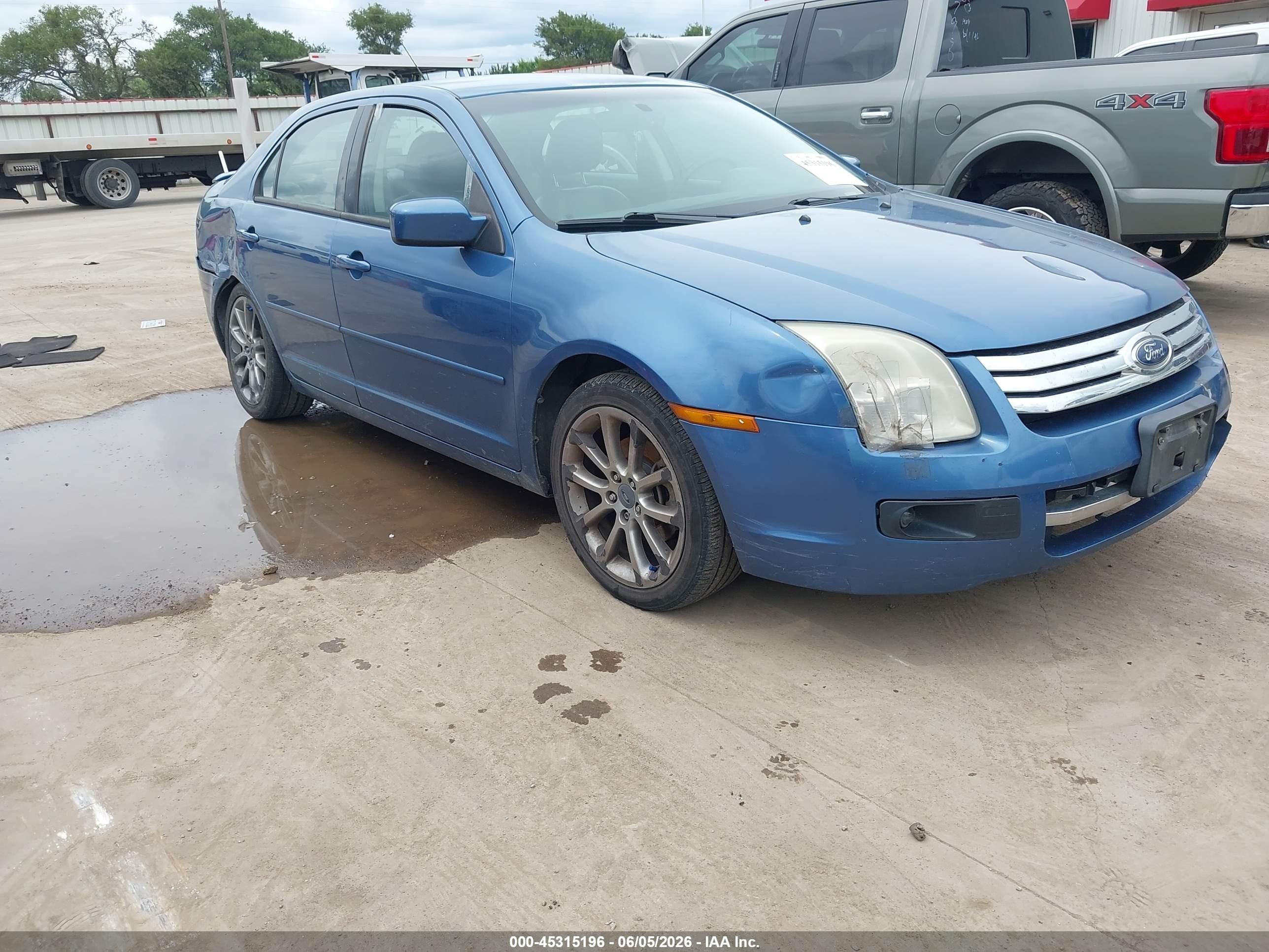2009 Ford Fusion Se Синий vin: 3FAHP07129R174684
