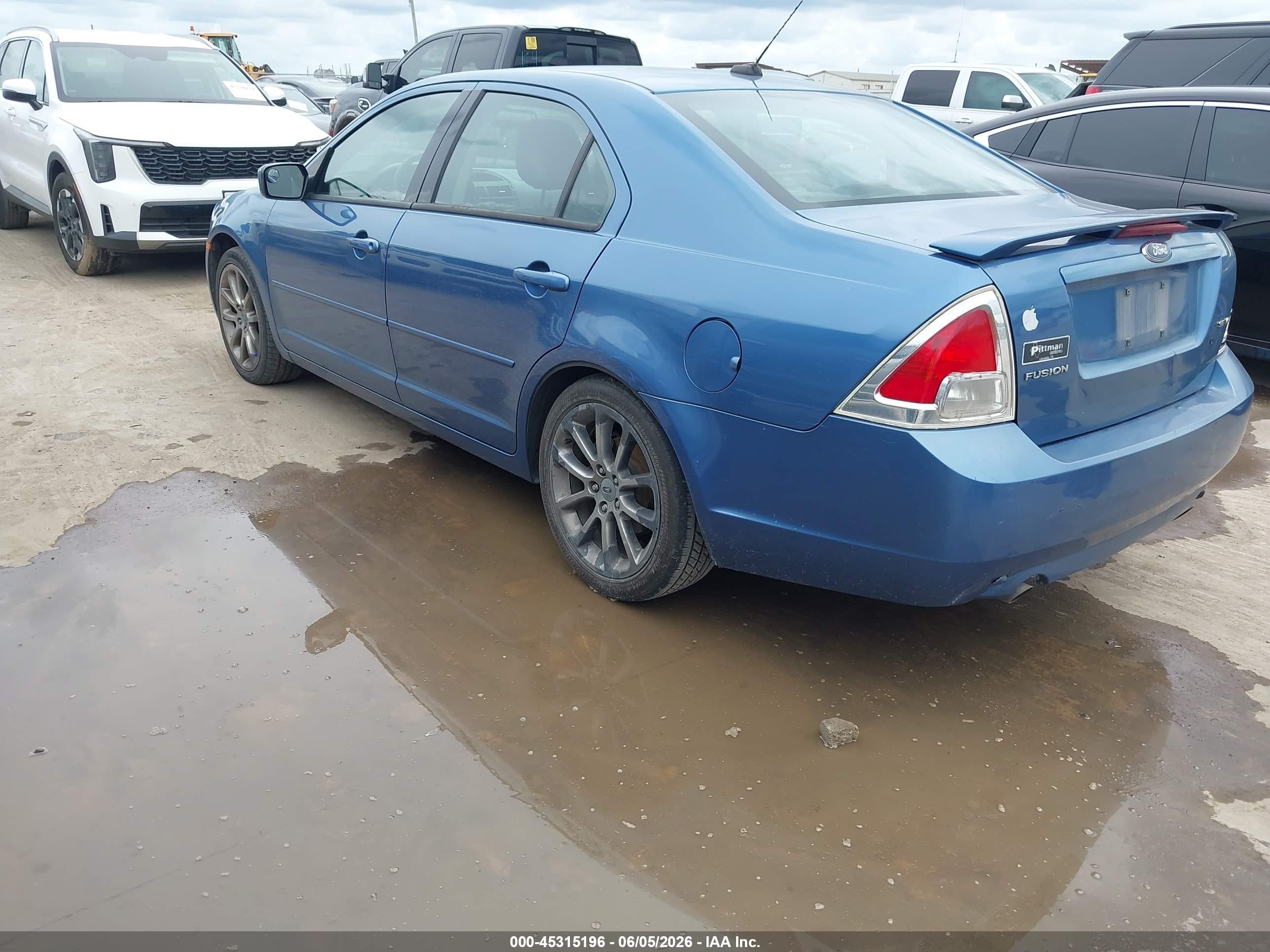 2009 Ford Fusion Se Синий vin: 3FAHP07129R174684