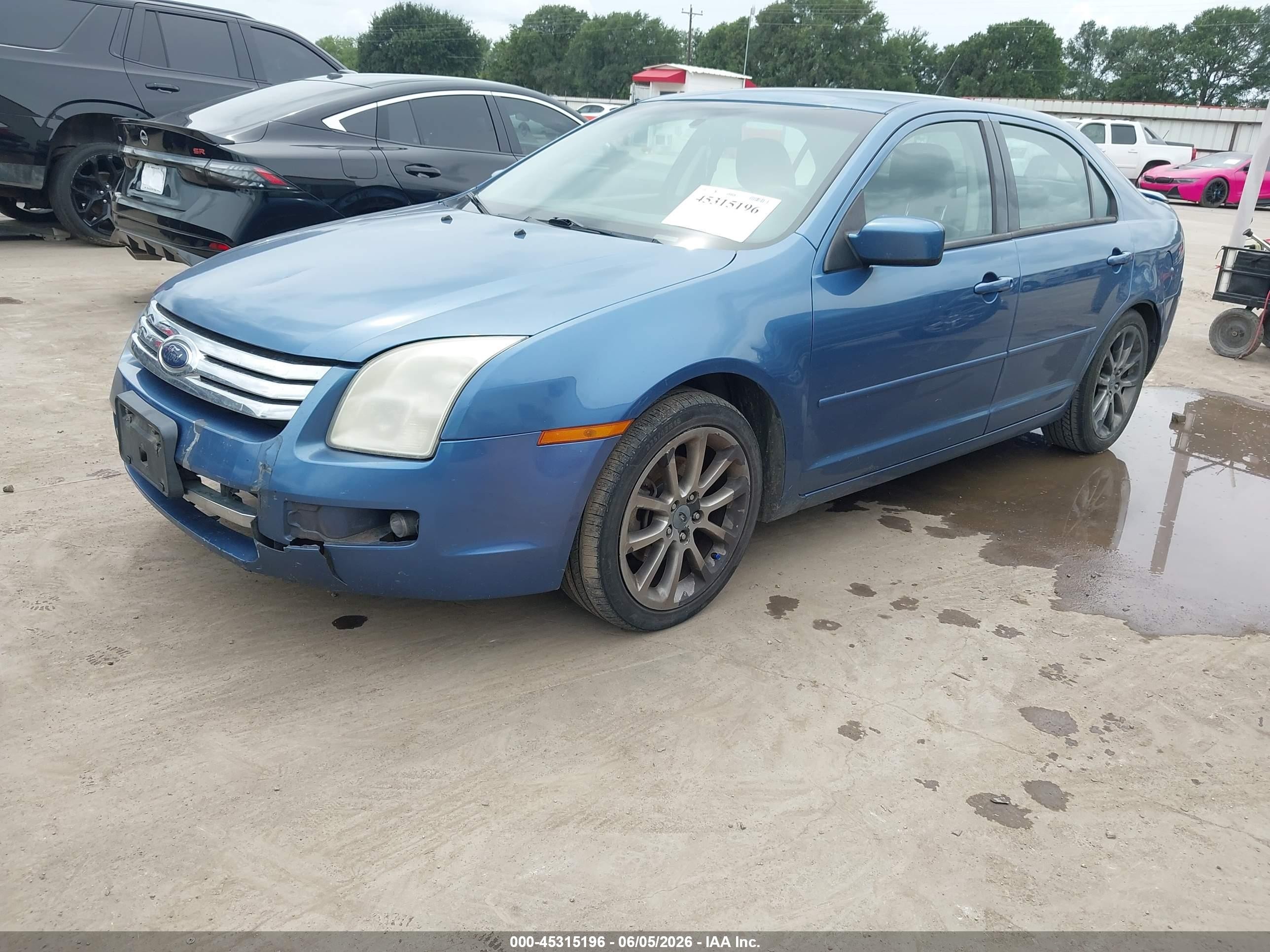 2009 Ford Fusion Se Синий vin: 3FAHP07129R174684