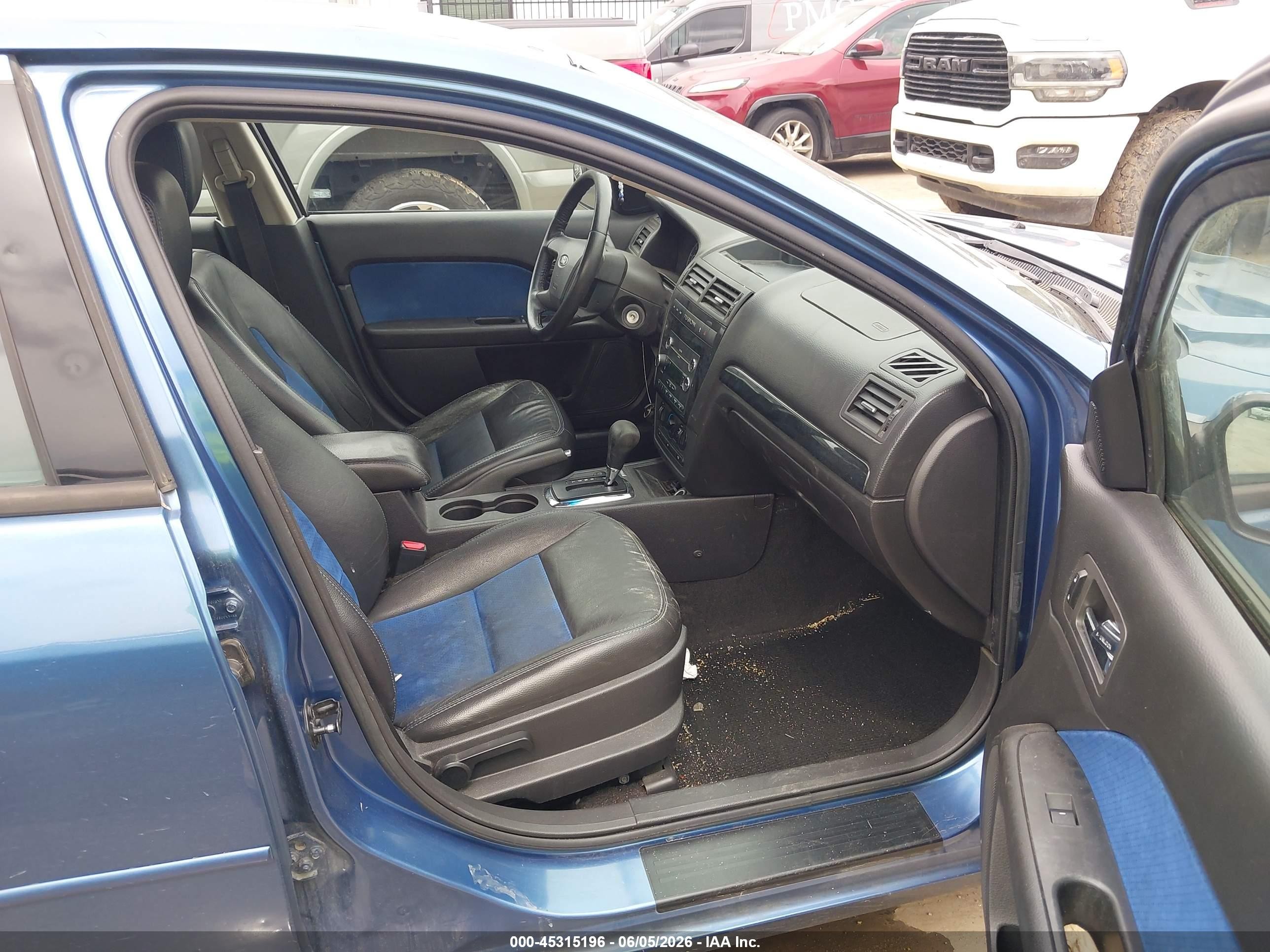 2009 Ford Fusion Se Синий vin: 3FAHP07129R174684