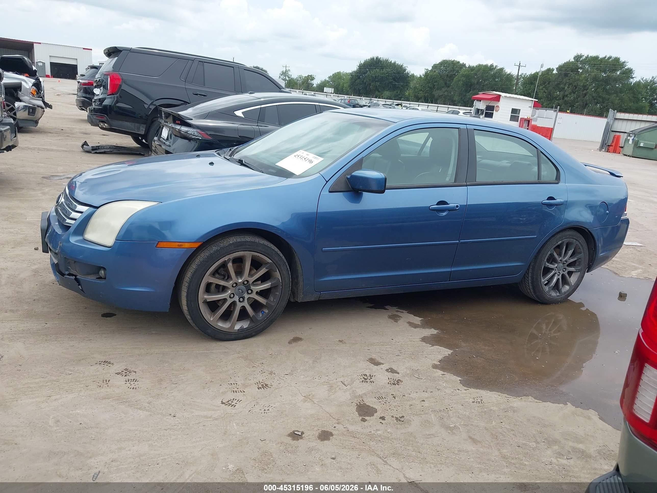 2009 Ford Fusion Se Синий vin: 3FAHP07129R174684
