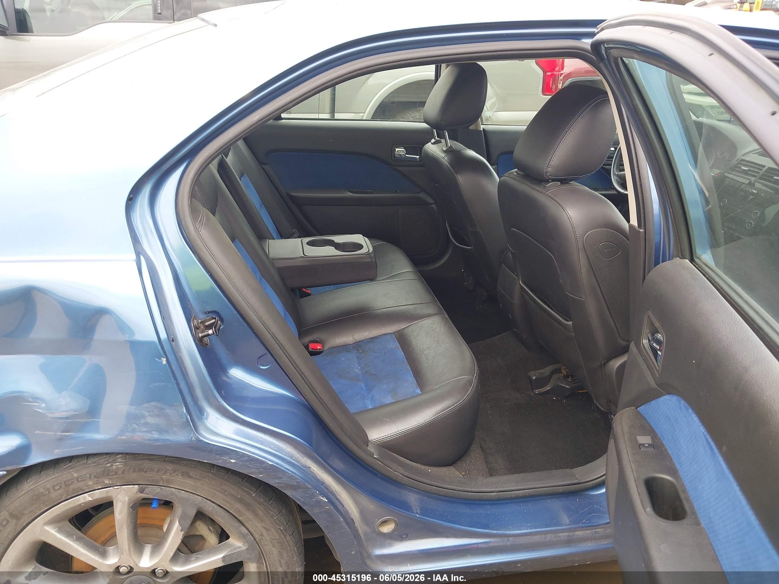 2009 Ford Fusion Se Синий vin: 3FAHP07129R174684