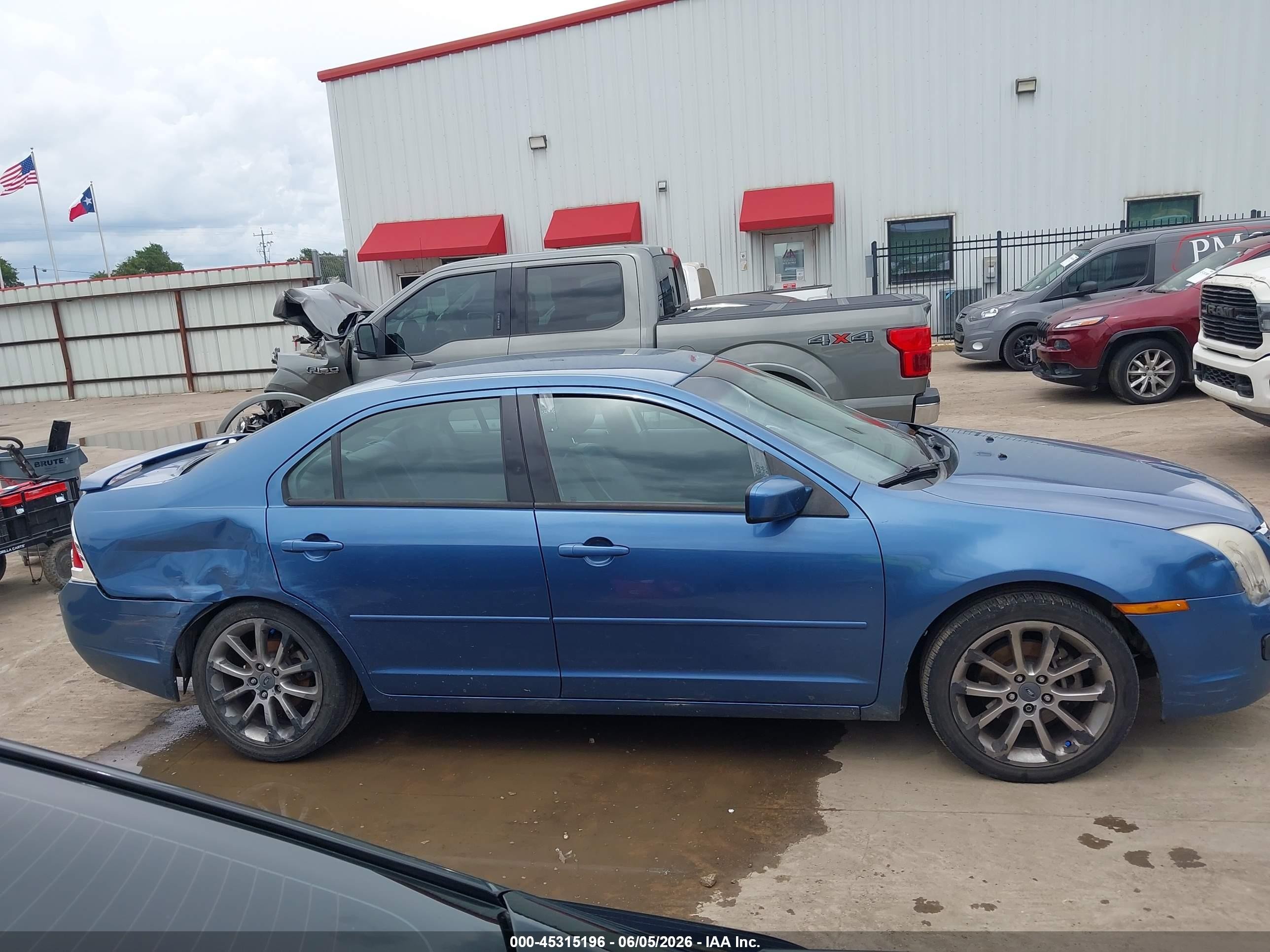 2009 Ford Fusion Se Синий vin: 3FAHP07129R174684
