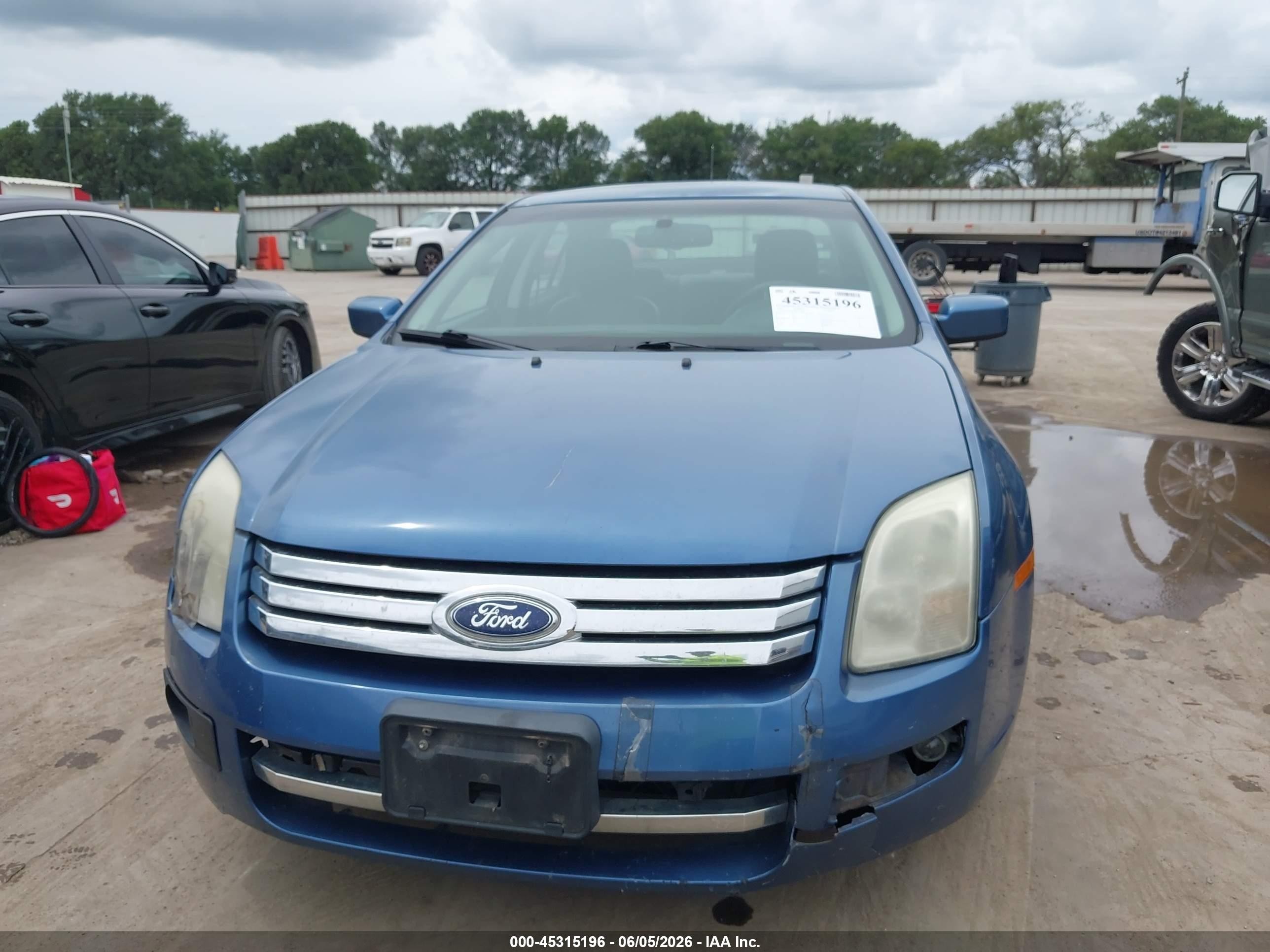 2009 Ford Fusion Se Синий vin: 3FAHP07129R174684