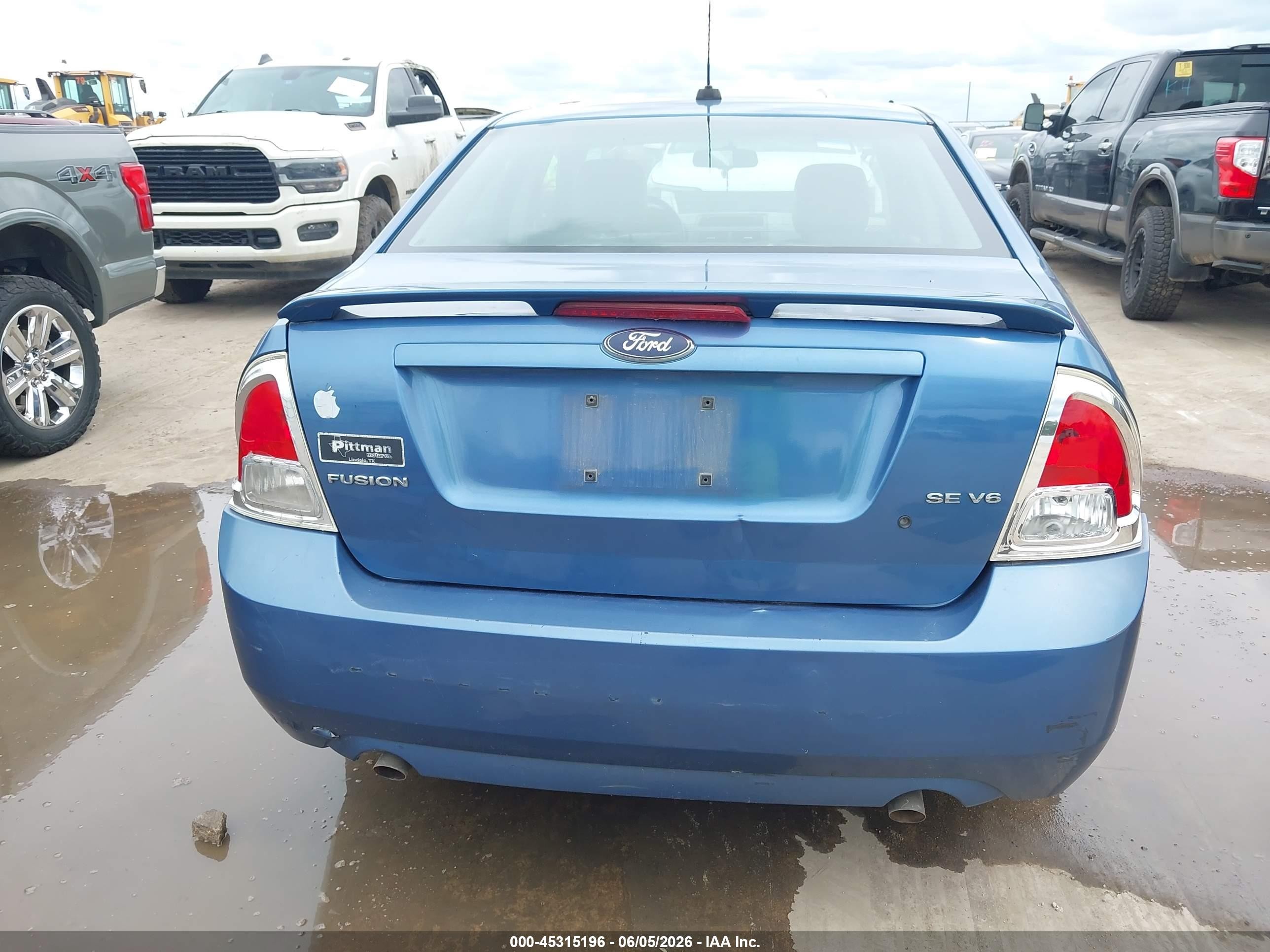 2009 Ford Fusion Se Синий vin: 3FAHP07129R174684