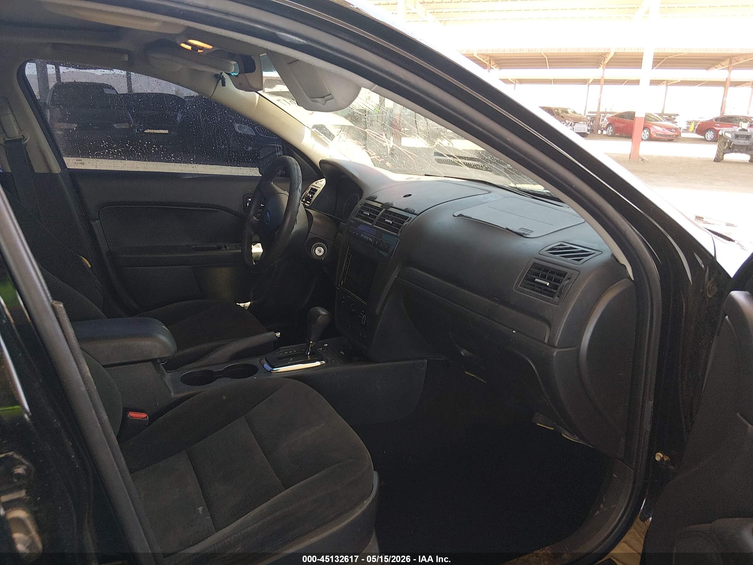 2007 Ford Fusion Se Black vin: 3FAHP07137R113177