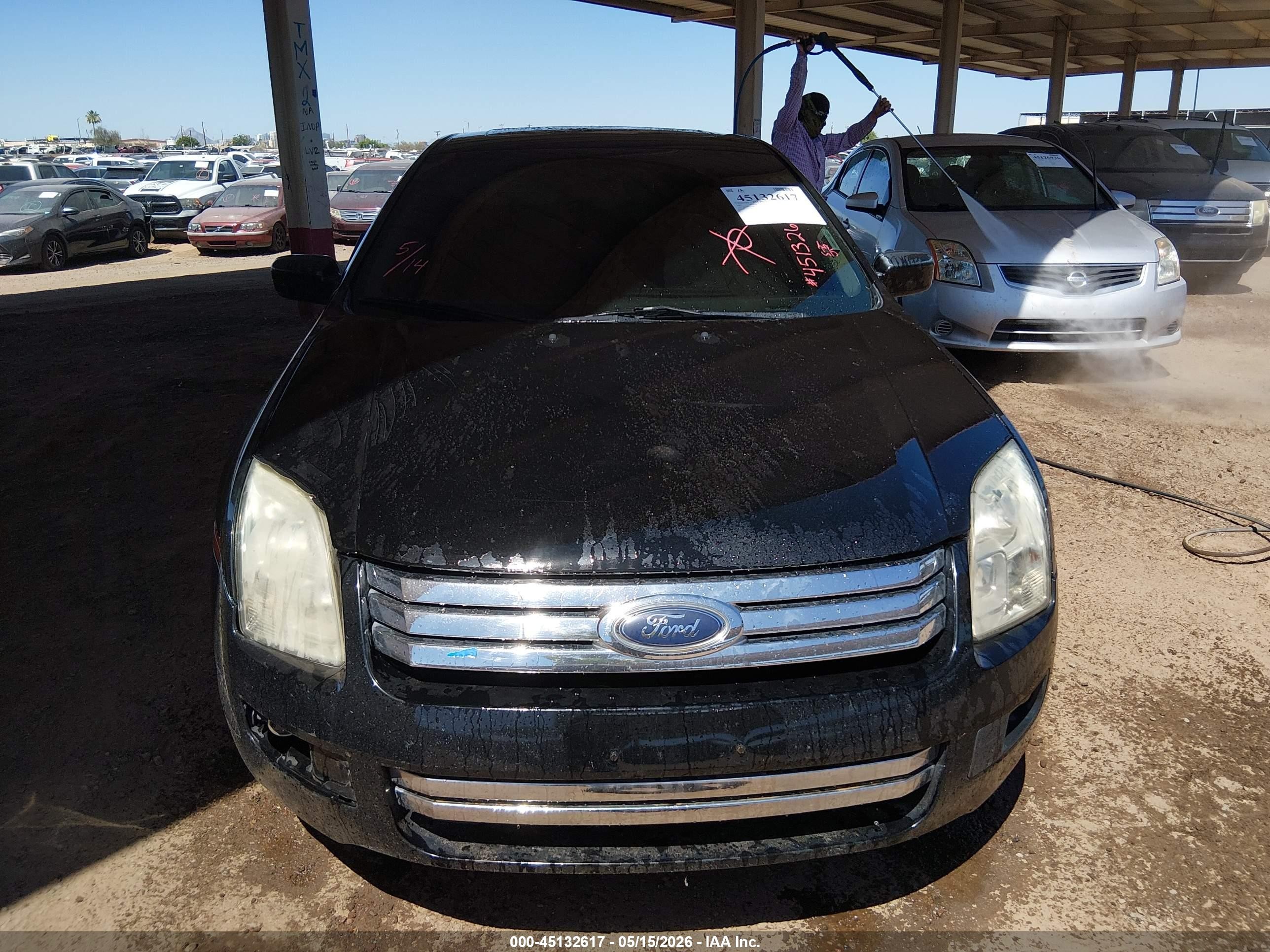 2007 Ford Fusion Se Black vin: 3FAHP07137R113177