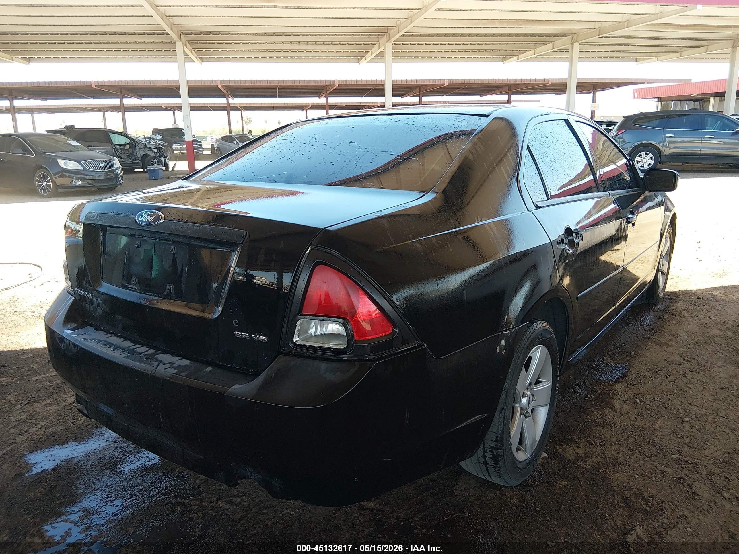 2007 Ford Fusion Se Black vin: 3FAHP07137R113177