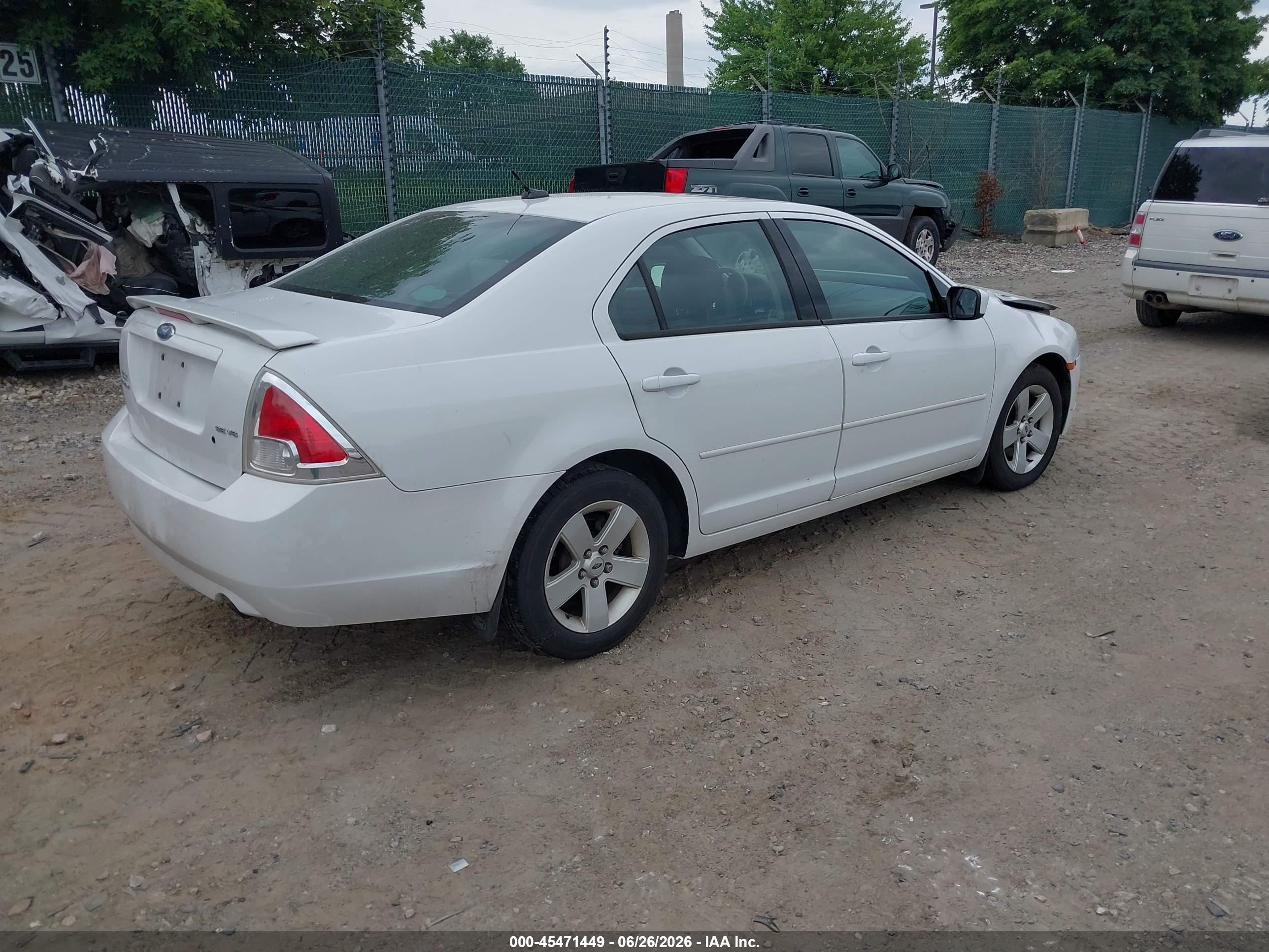 2007 Ford Fusion Se White vin: 3FAHP07137R226840