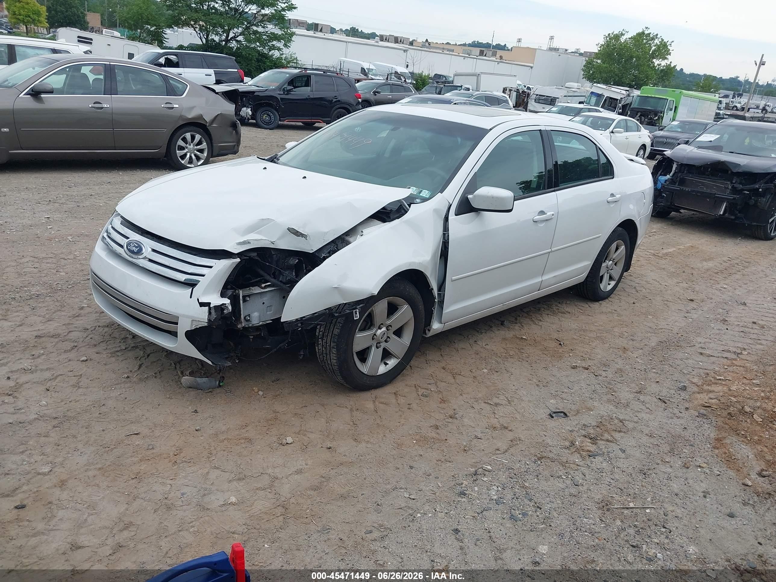 2007 Ford Fusion Se White vin: 3FAHP07137R226840