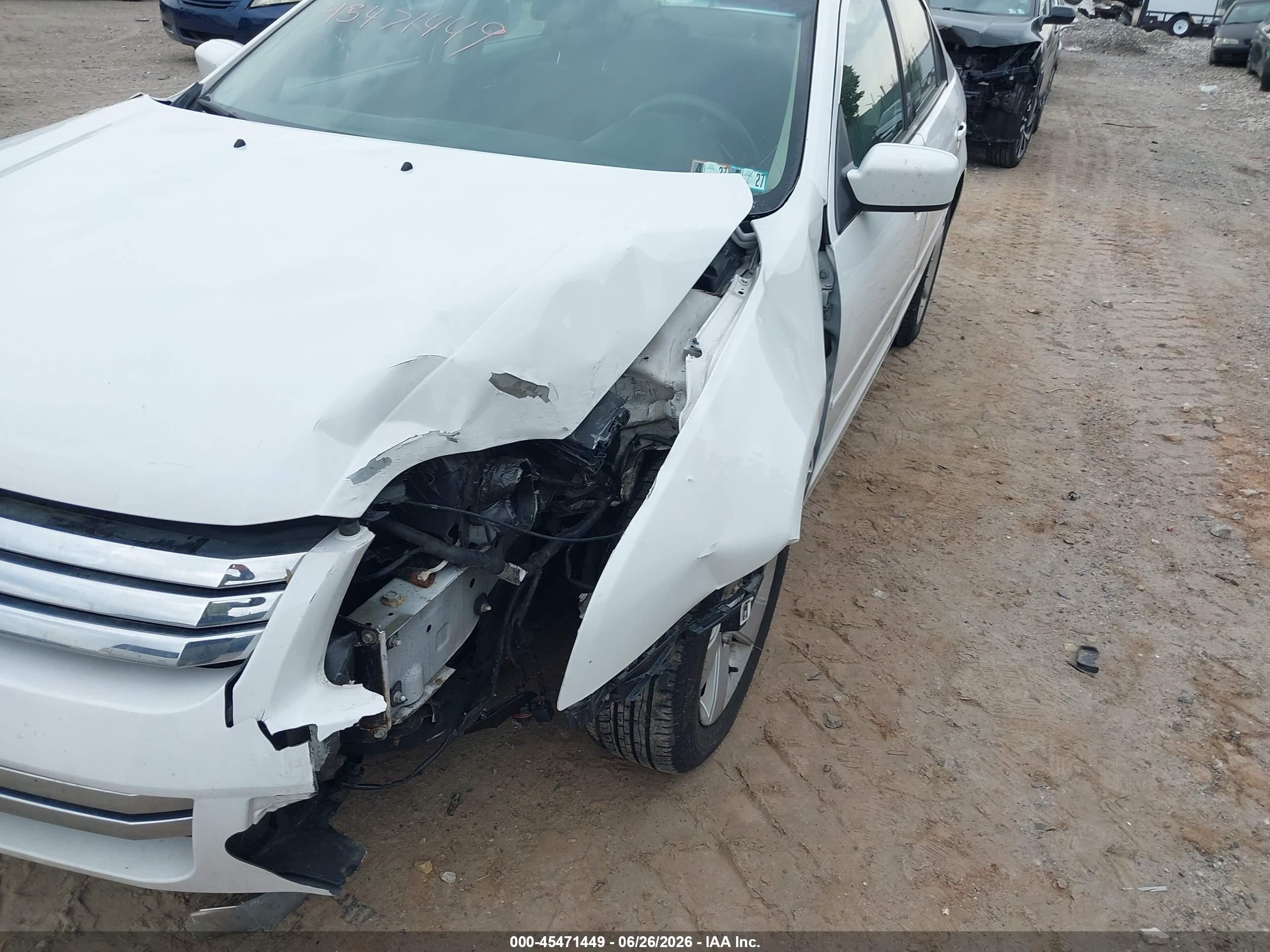 2007 Ford Fusion Se White vin: 3FAHP07137R226840