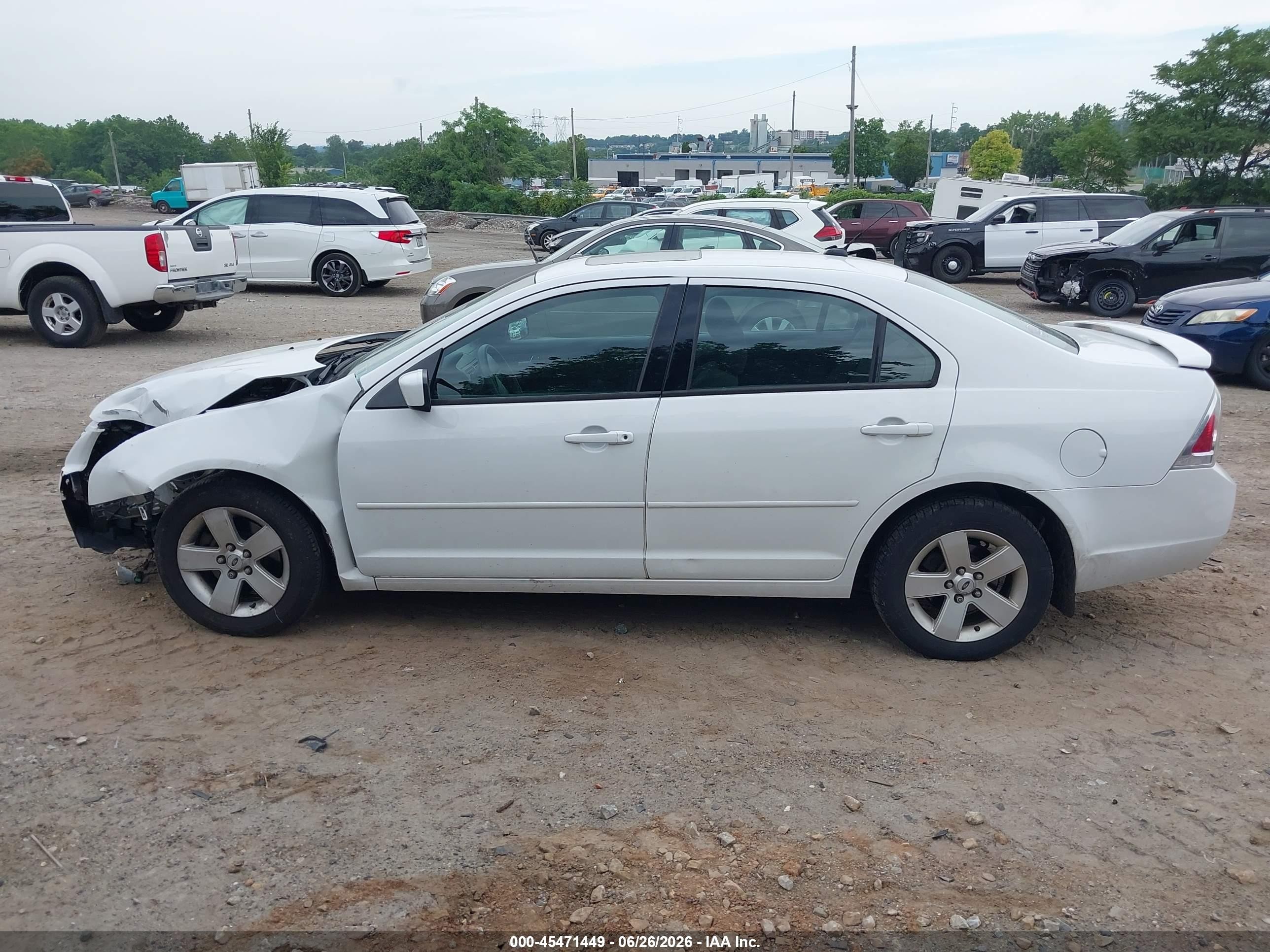 2007 Ford Fusion Se White vin: 3FAHP07137R226840