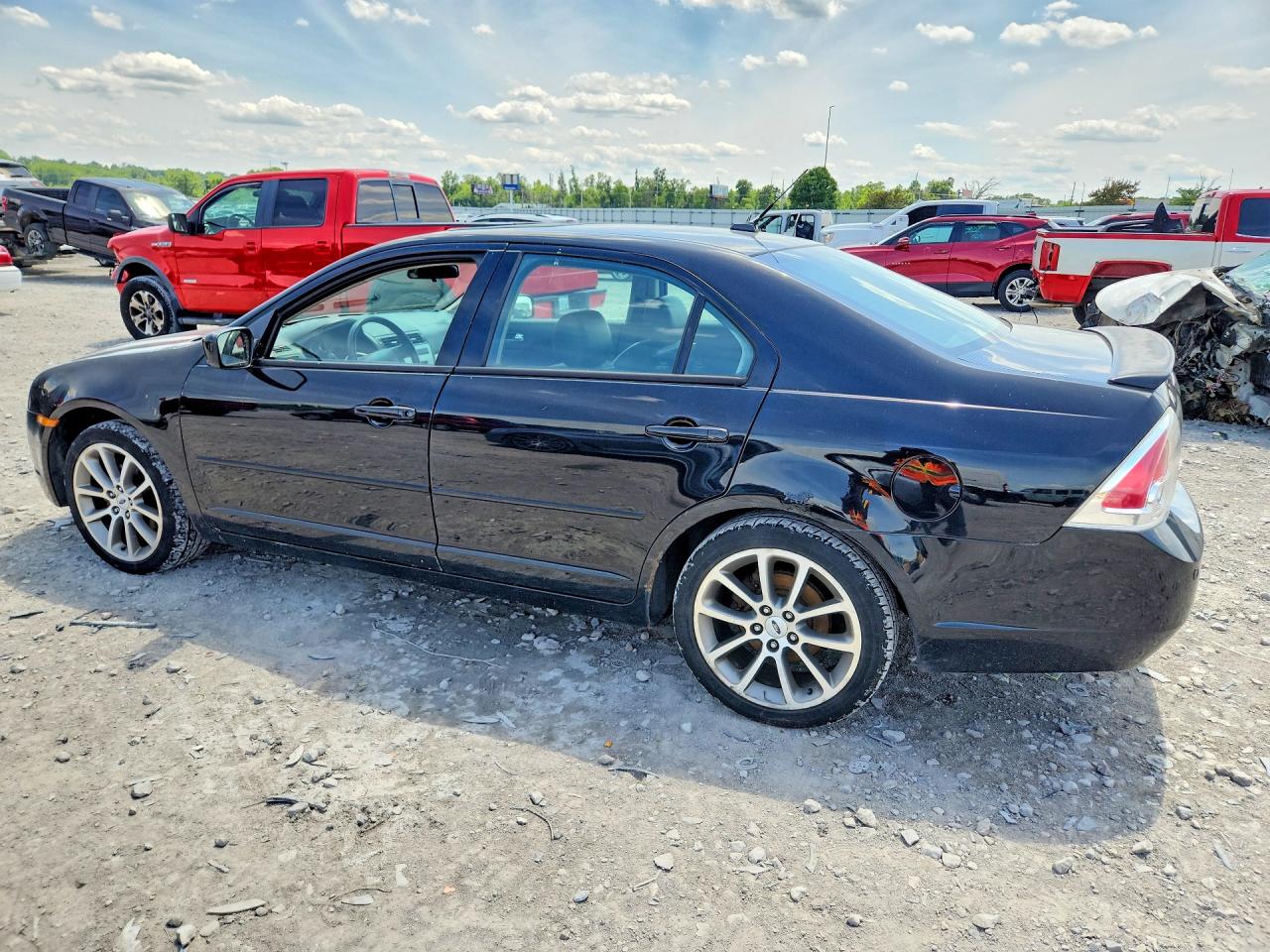 2008 Ford Fusion Se Black vin: 3FAHP07148R114338