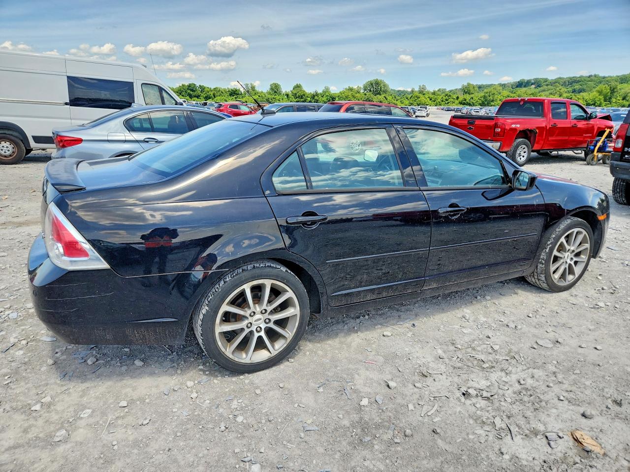 2008 Ford Fusion Se Black vin: 3FAHP07148R114338