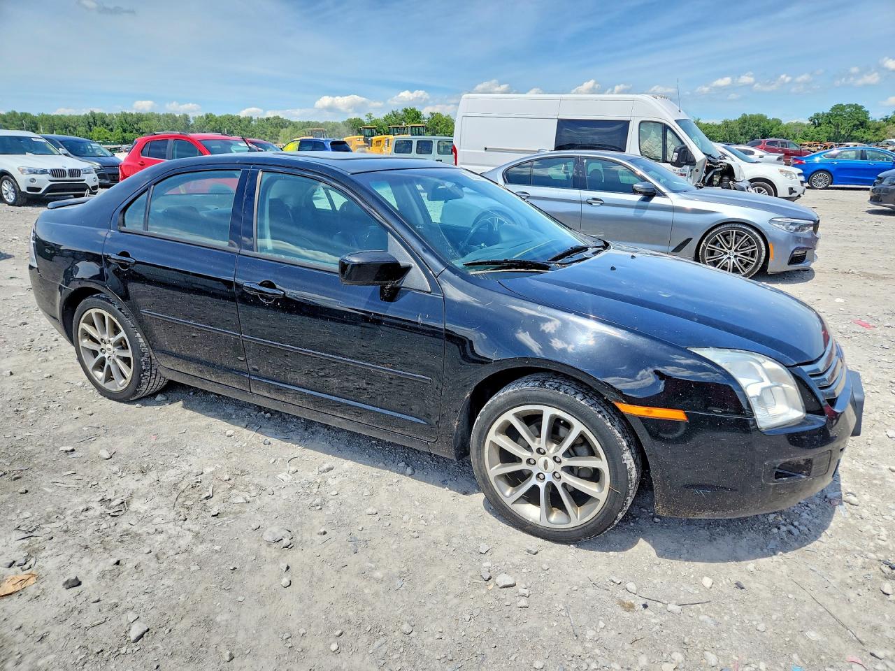 2008 Ford Fusion Se Black vin: 3FAHP07148R114338