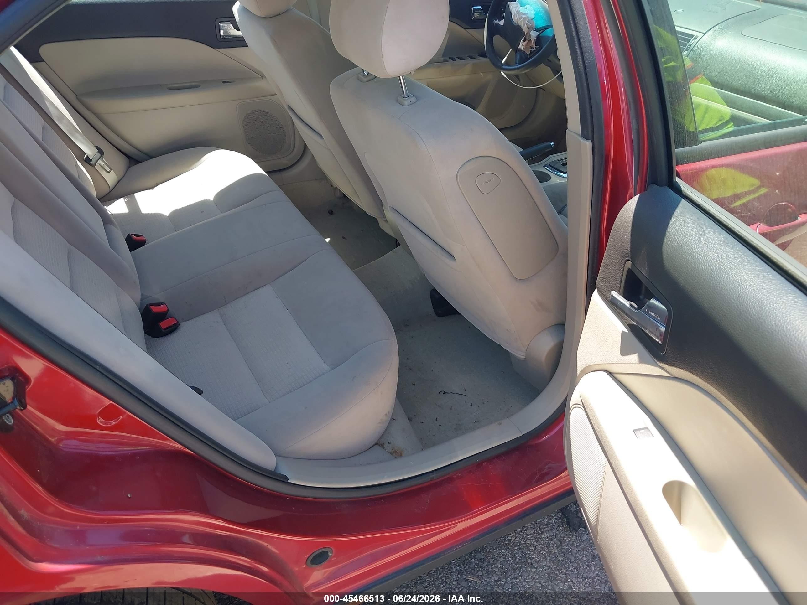 2006 Ford Fusion Se Red vin: 3FAHP07156R192284