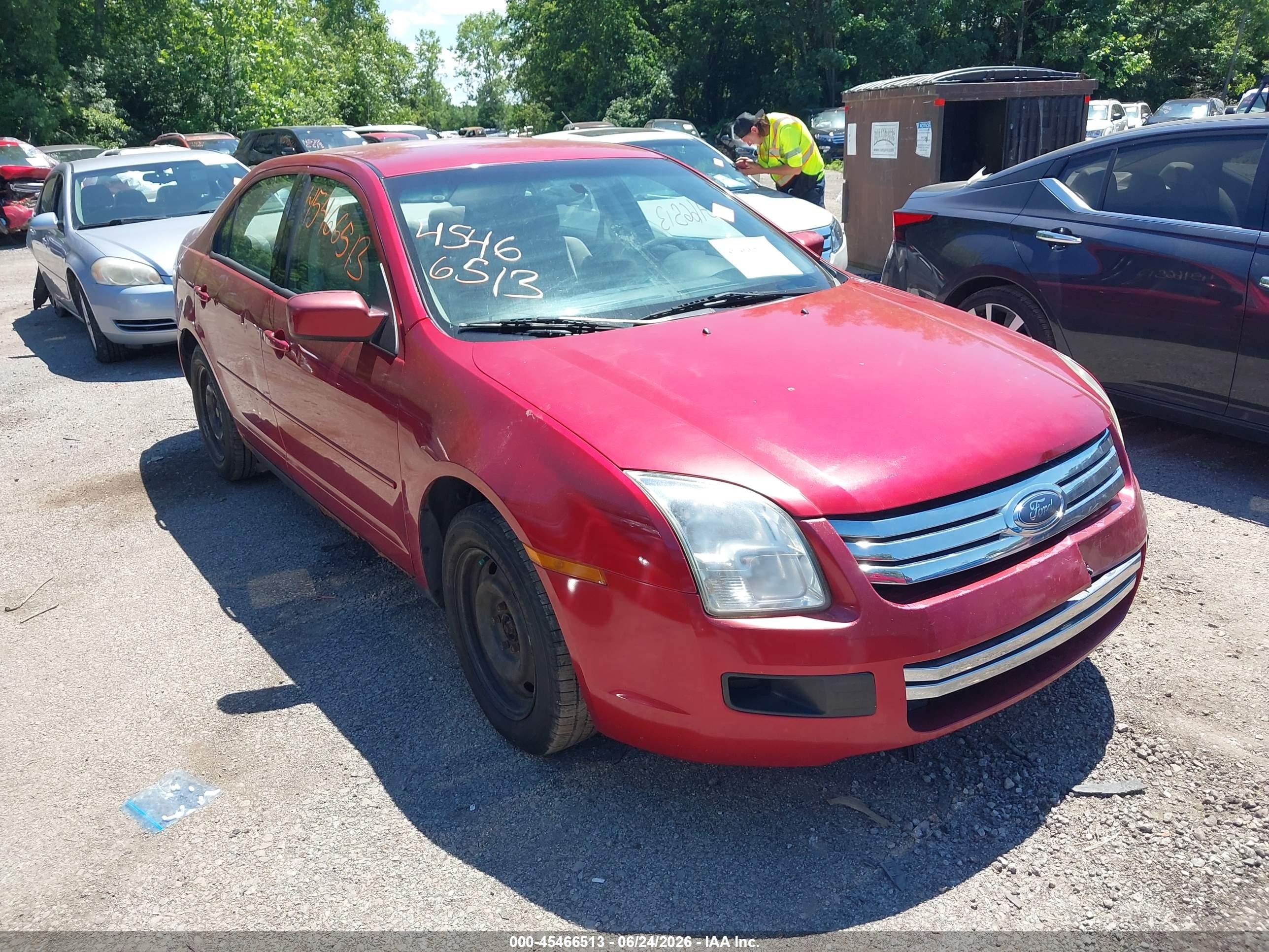 2006 Ford Fusion Se Red vin: 3FAHP07156R192284