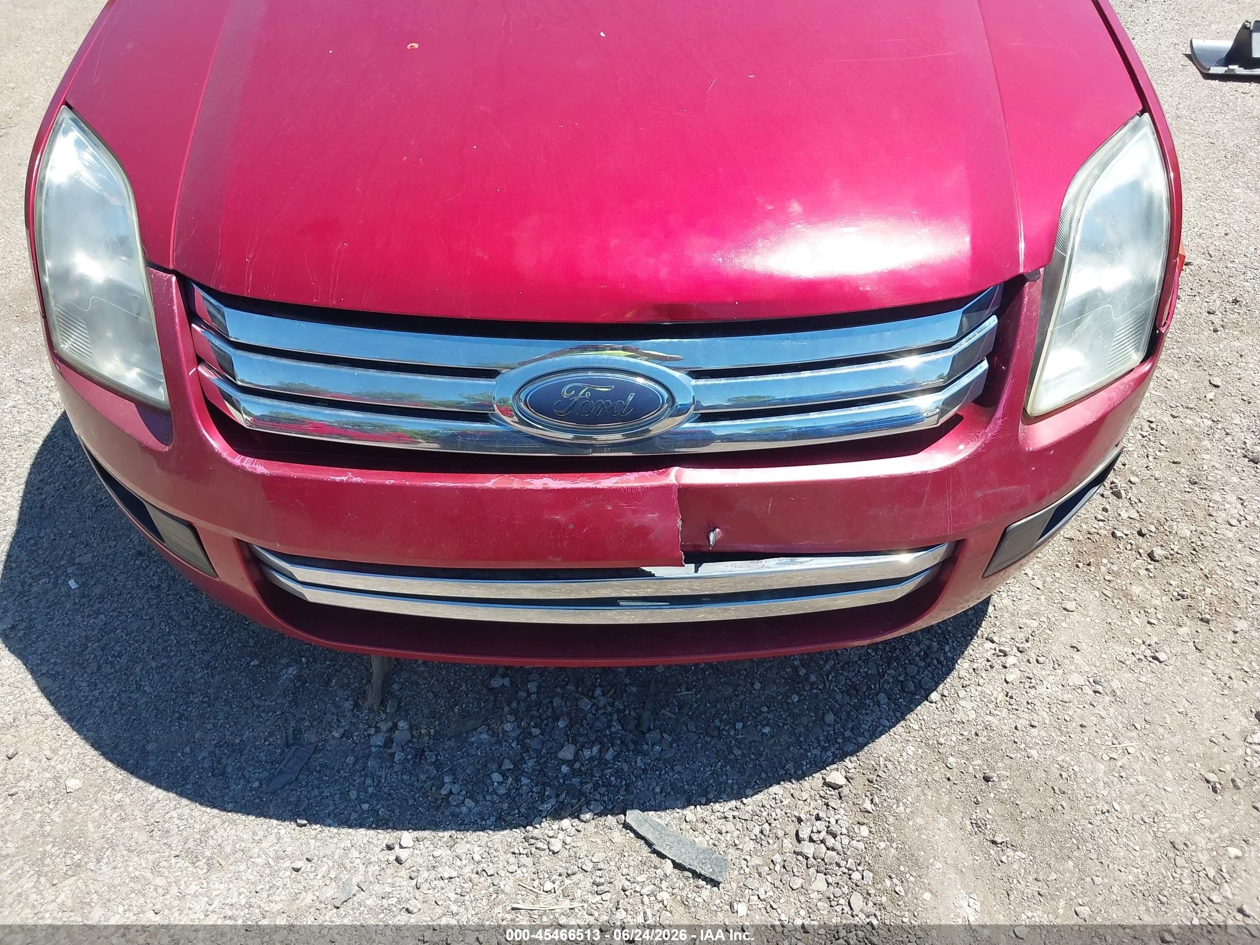 2006 Ford Fusion Se Red vin: 3FAHP07156R192284