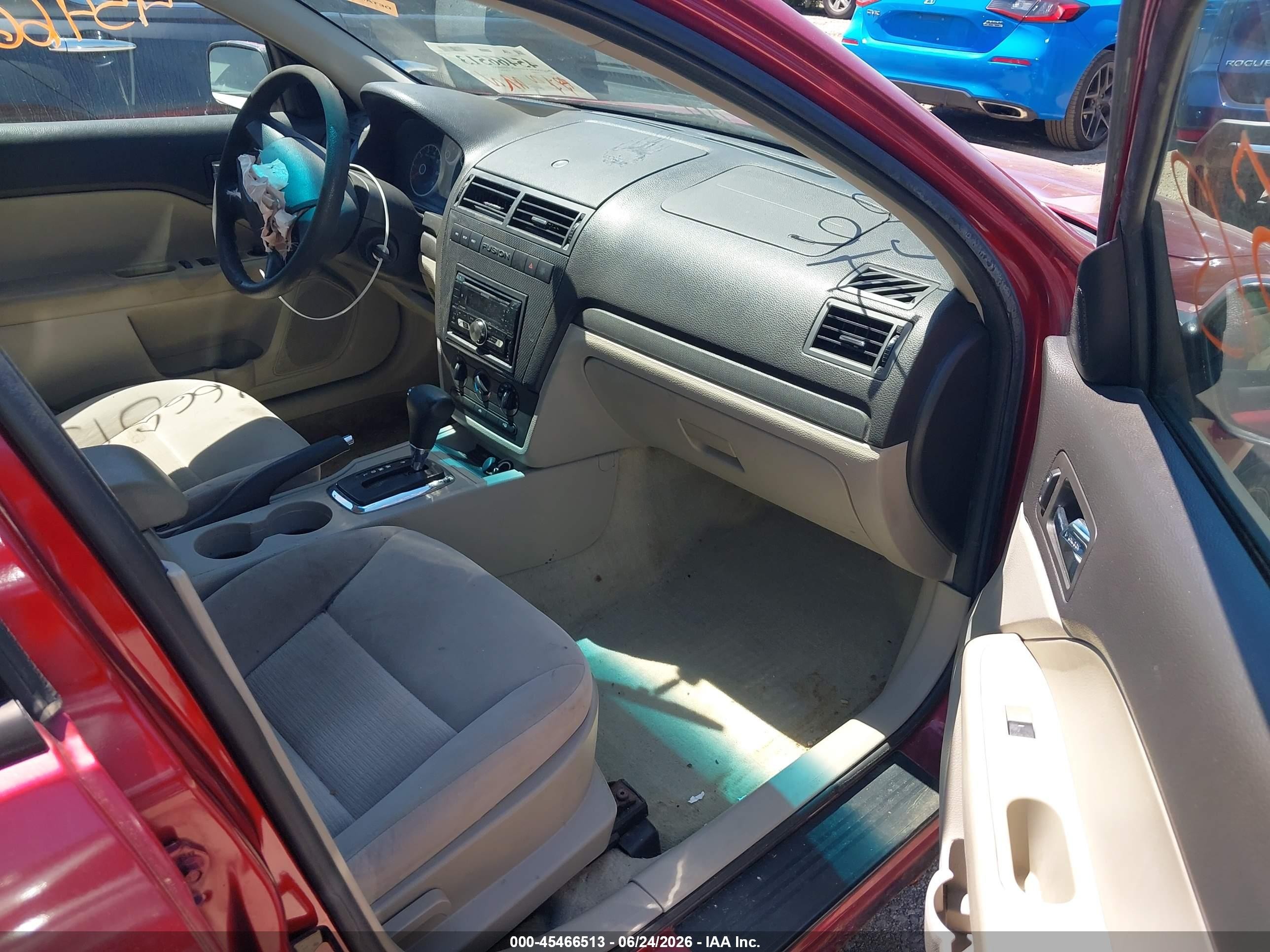2006 Ford Fusion Se Red vin: 3FAHP07156R192284