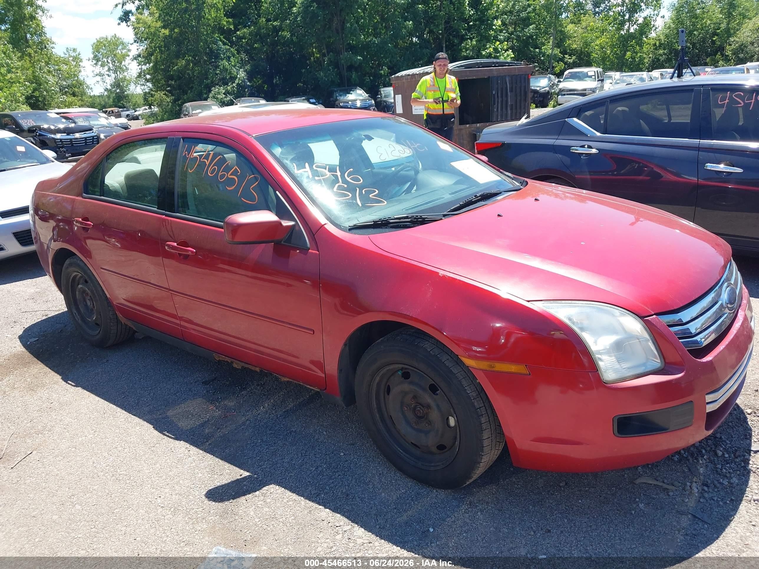 2006 Ford Fusion Se Red vin: 3FAHP07156R192284