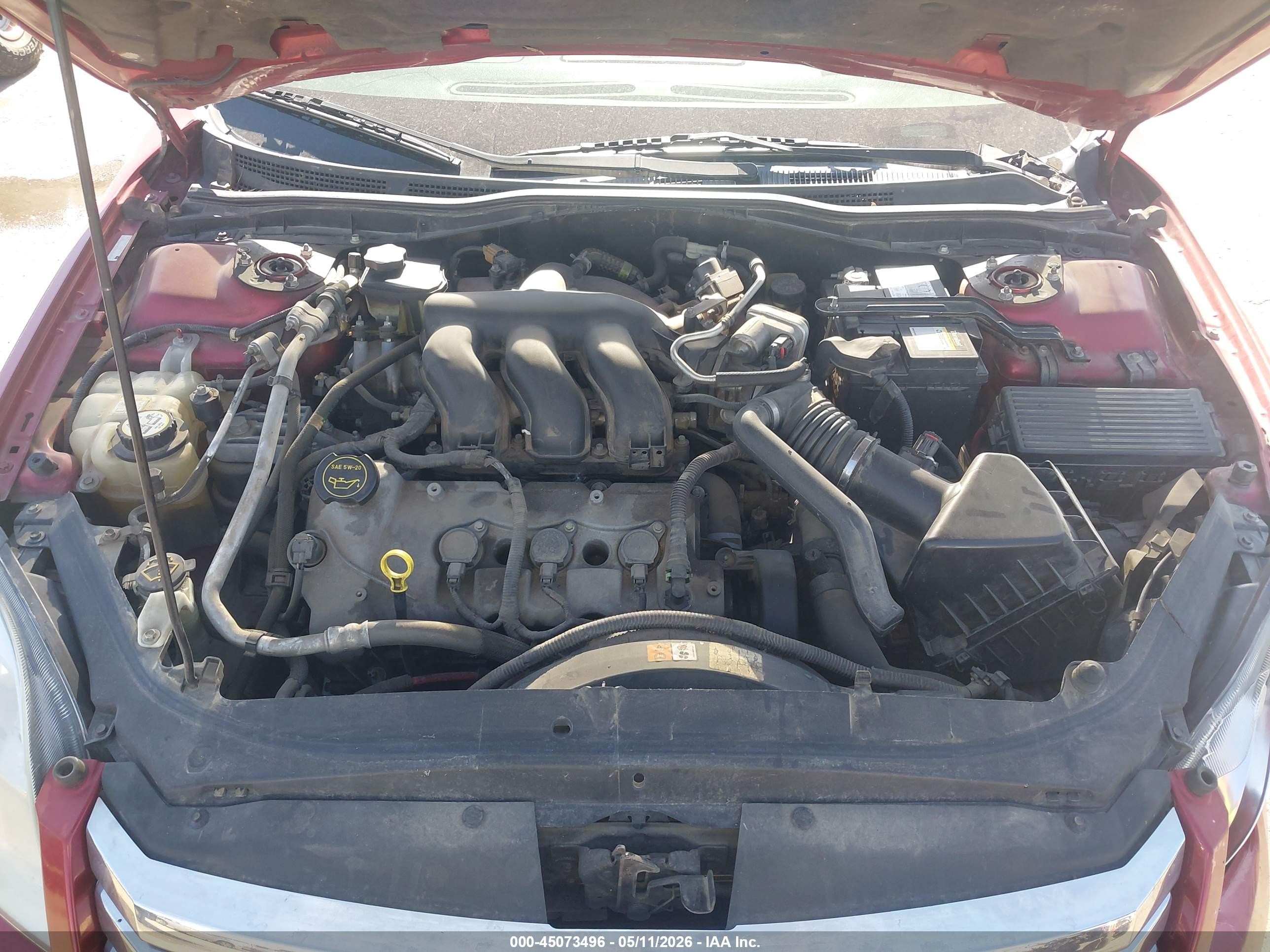2006 Ford Fusion Se Red vin: 3FAHP07156R208015