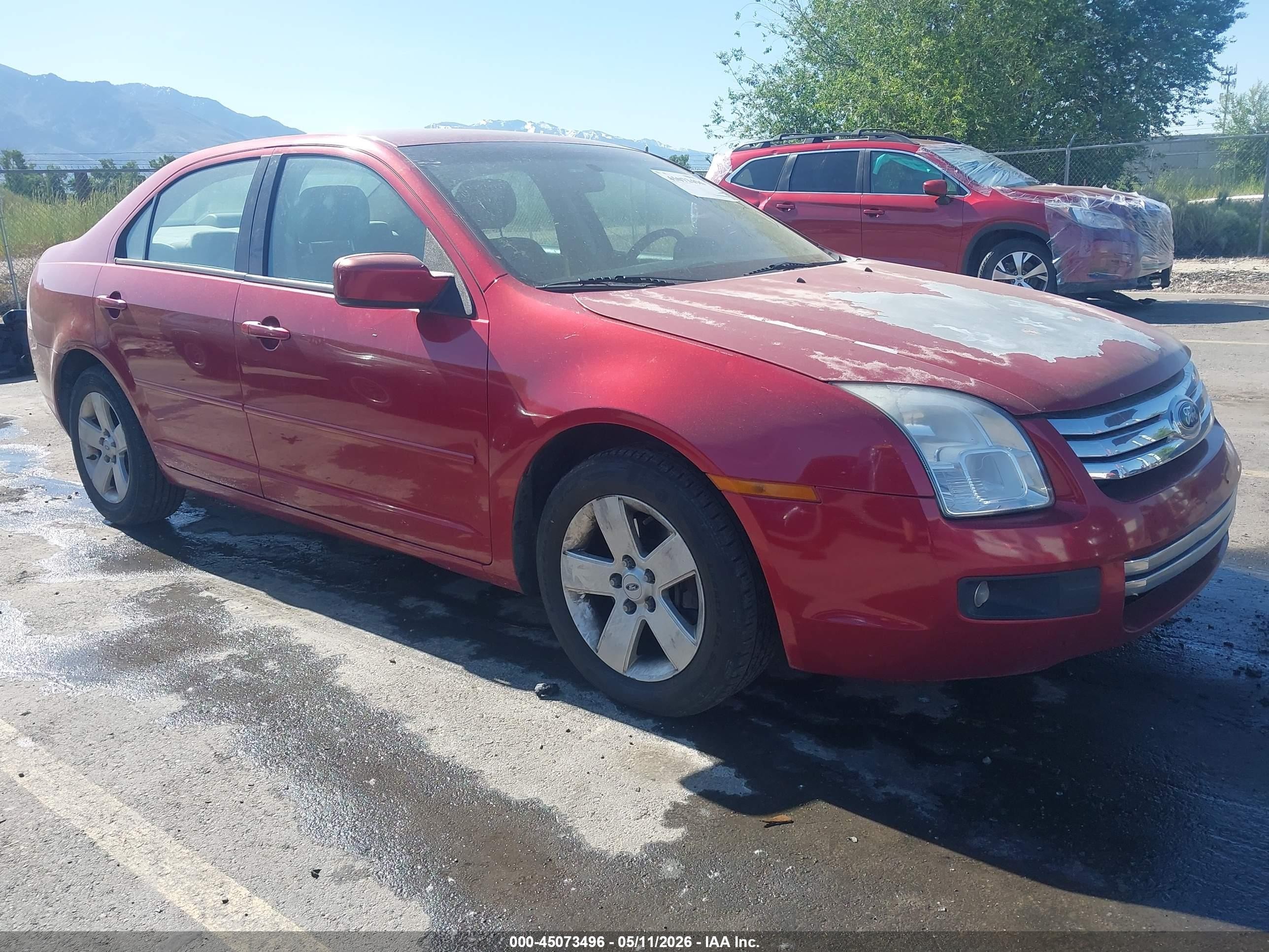2006 Ford Fusion Se Red vin: 3FAHP07156R208015
