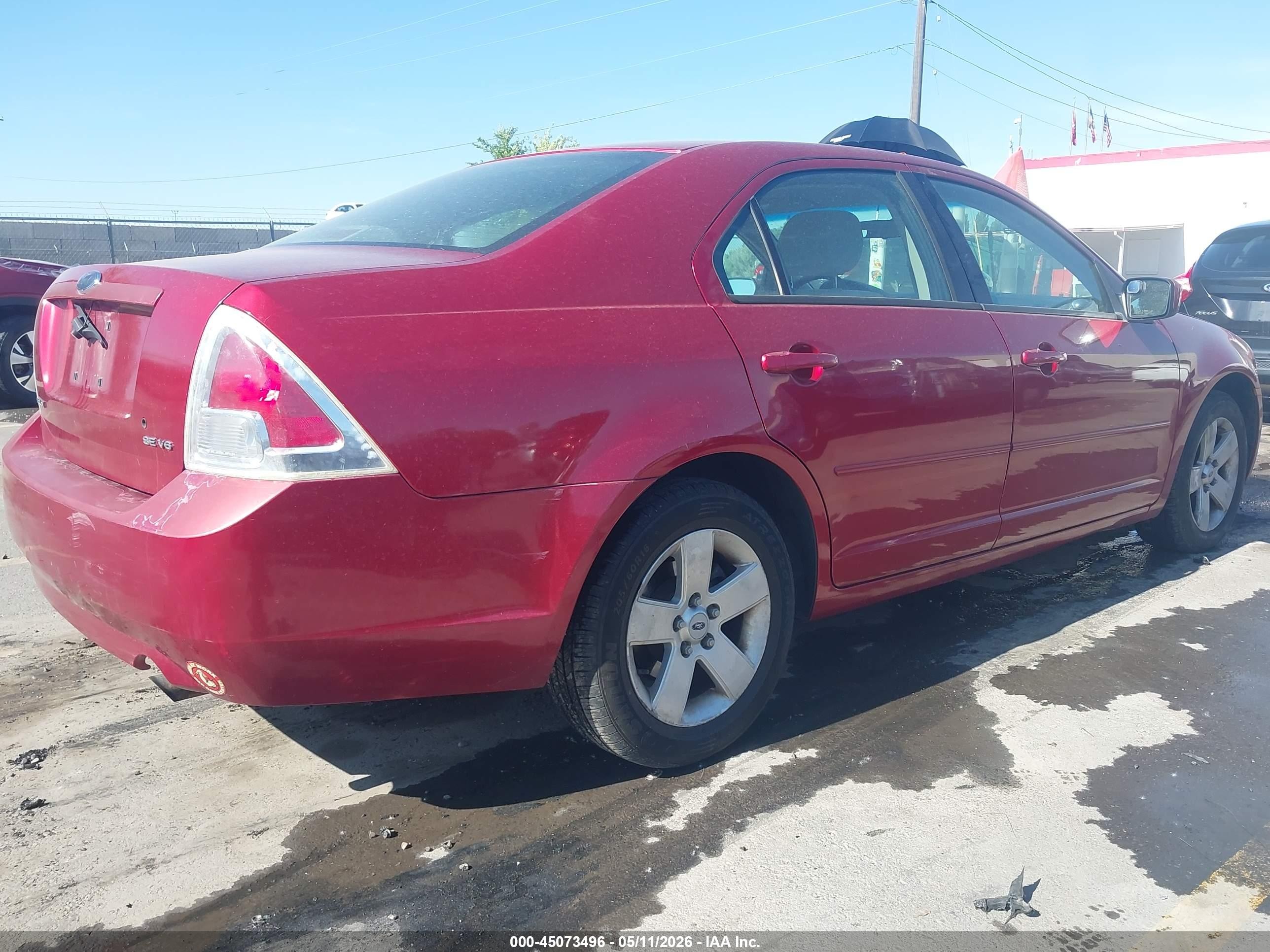 2006 Ford Fusion Se Red vin: 3FAHP07156R208015
