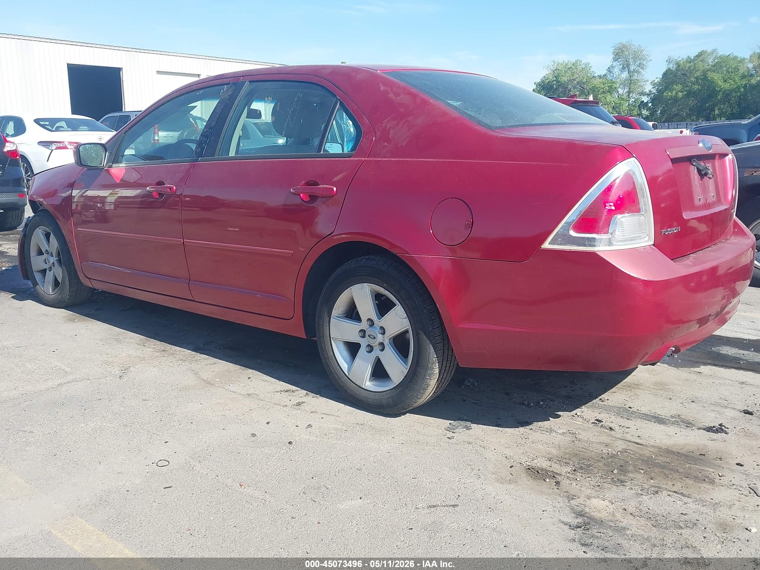2006 Ford Fusion Se Red vin: 3FAHP07156R208015
