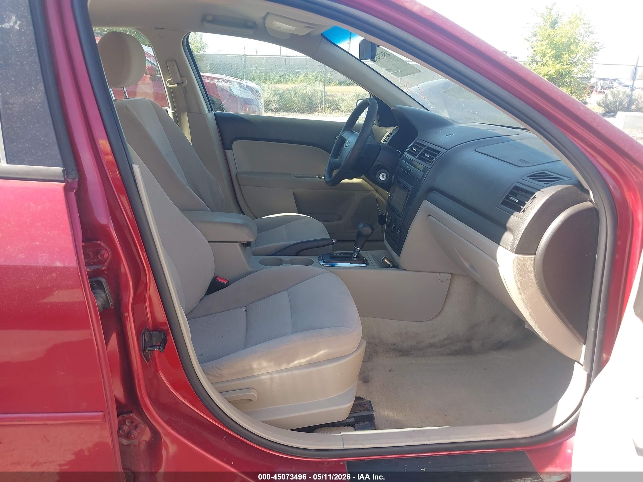 2006 Ford Fusion Se Red vin: 3FAHP07156R208015