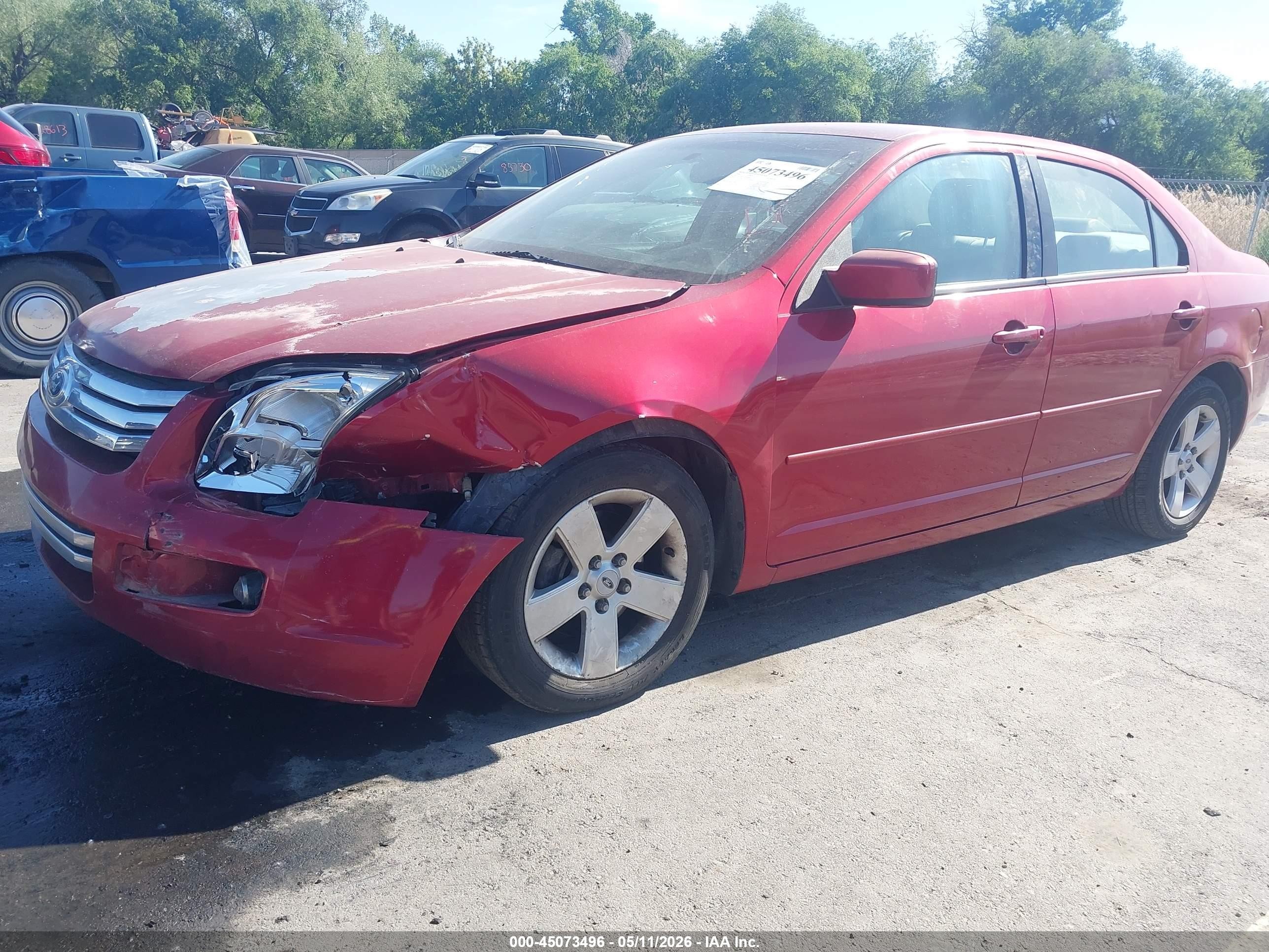2006 Ford Fusion Se Red vin: 3FAHP07156R208015