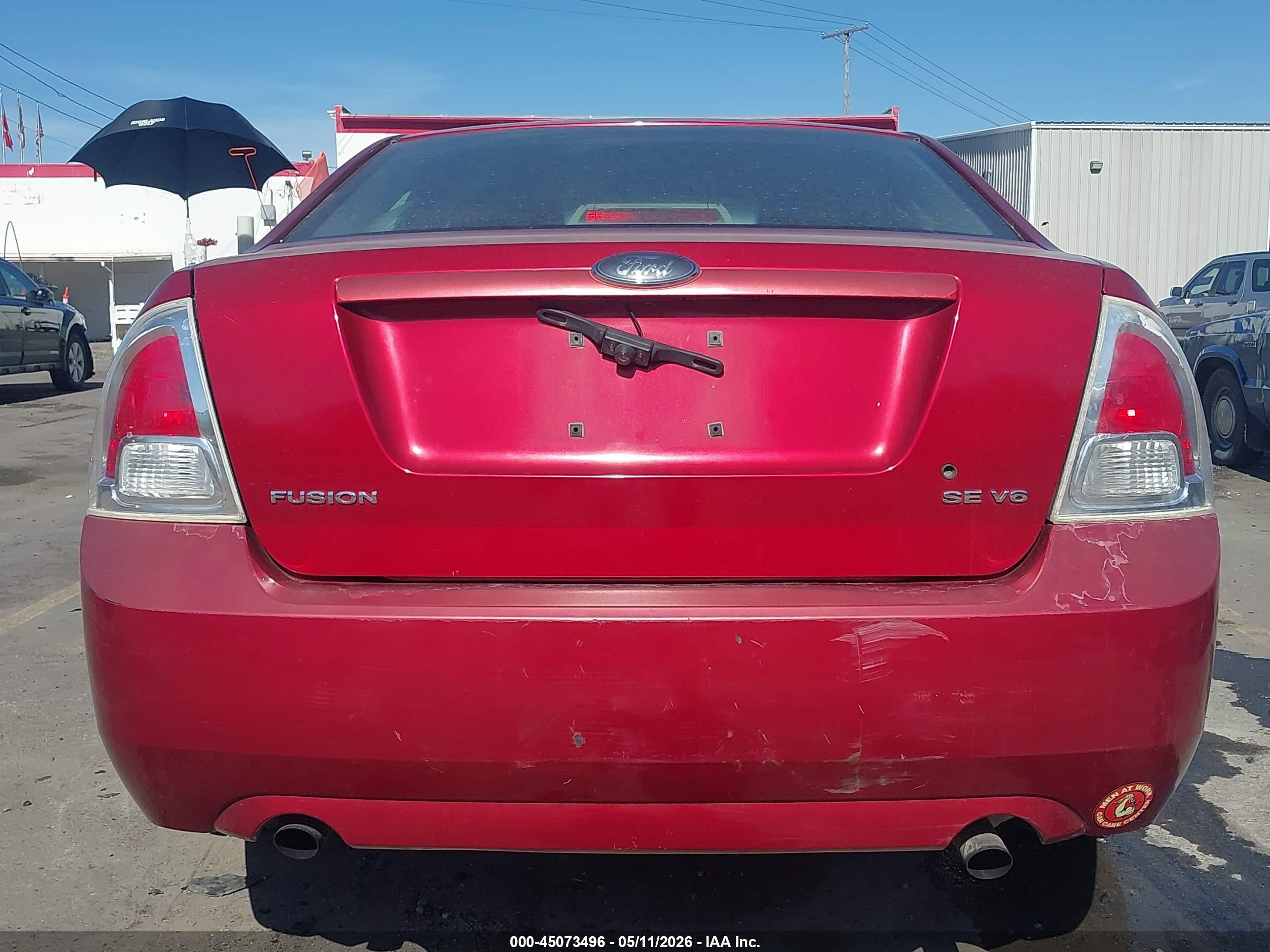 2006 Ford Fusion Se Red vin: 3FAHP07156R208015