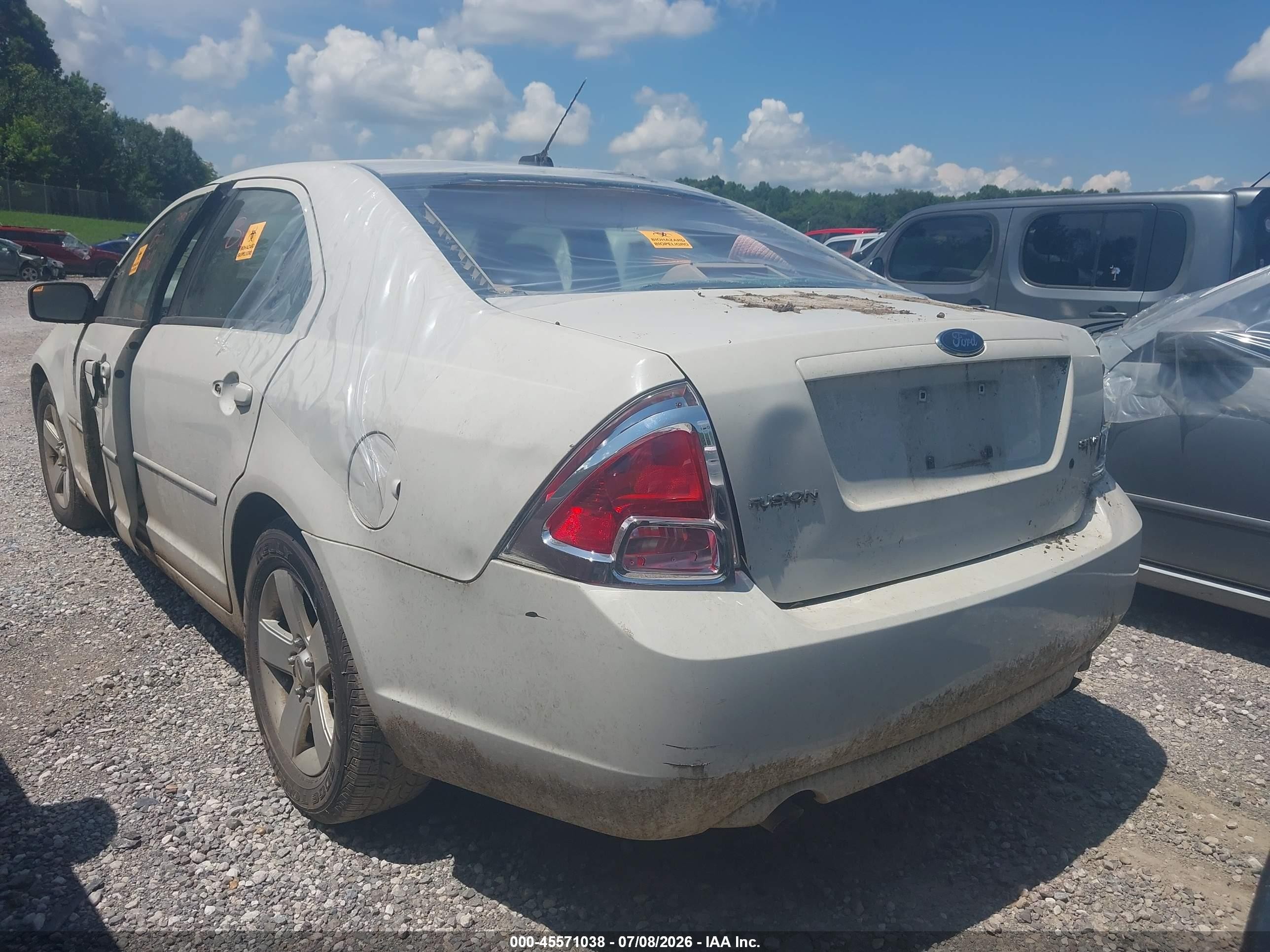 2009 Ford Fusion Se Белый vin: 3FAHP07159R178888