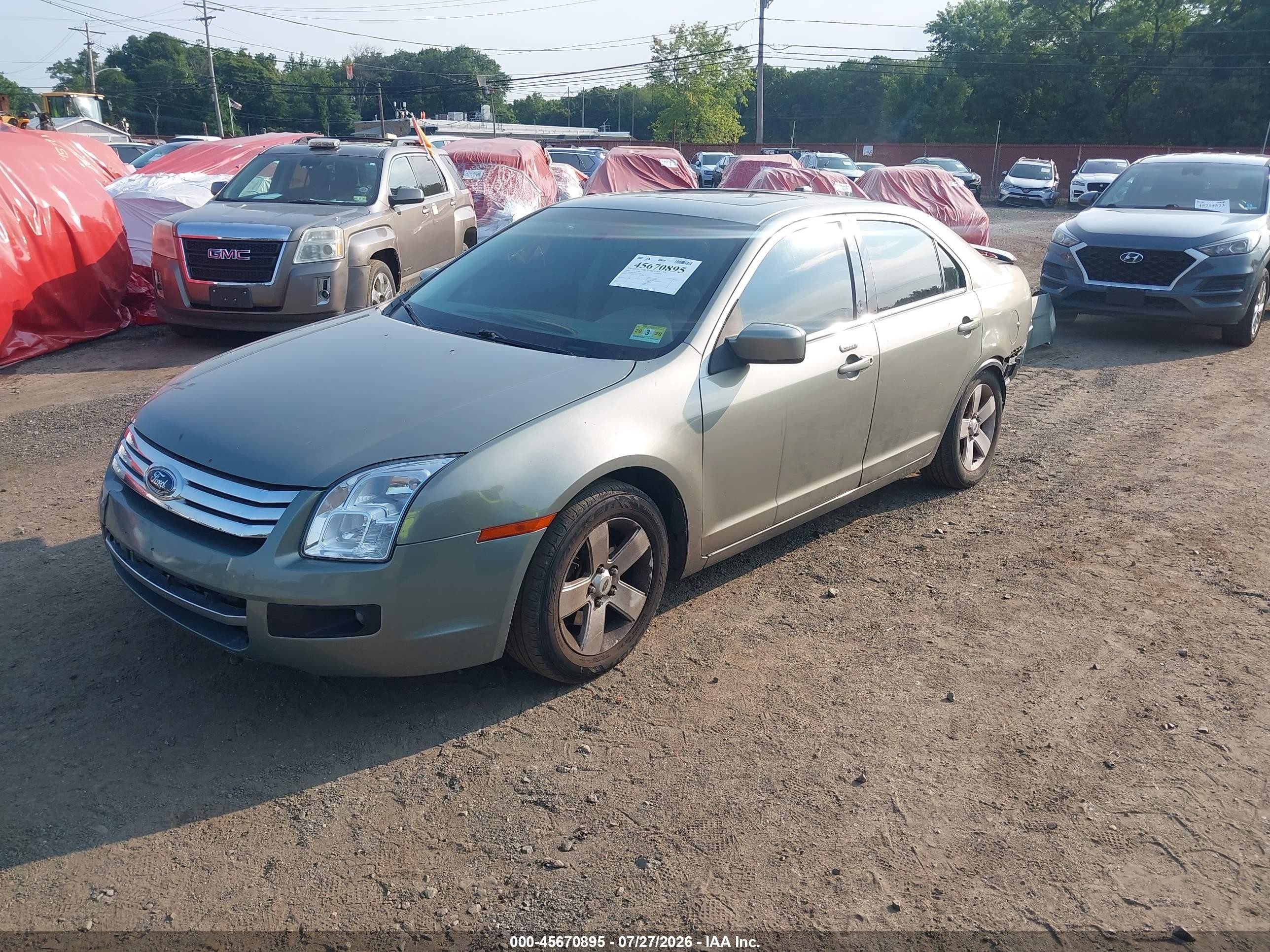 2008 Ford Fusion Se Gray vin: 3FAHP07168R225456