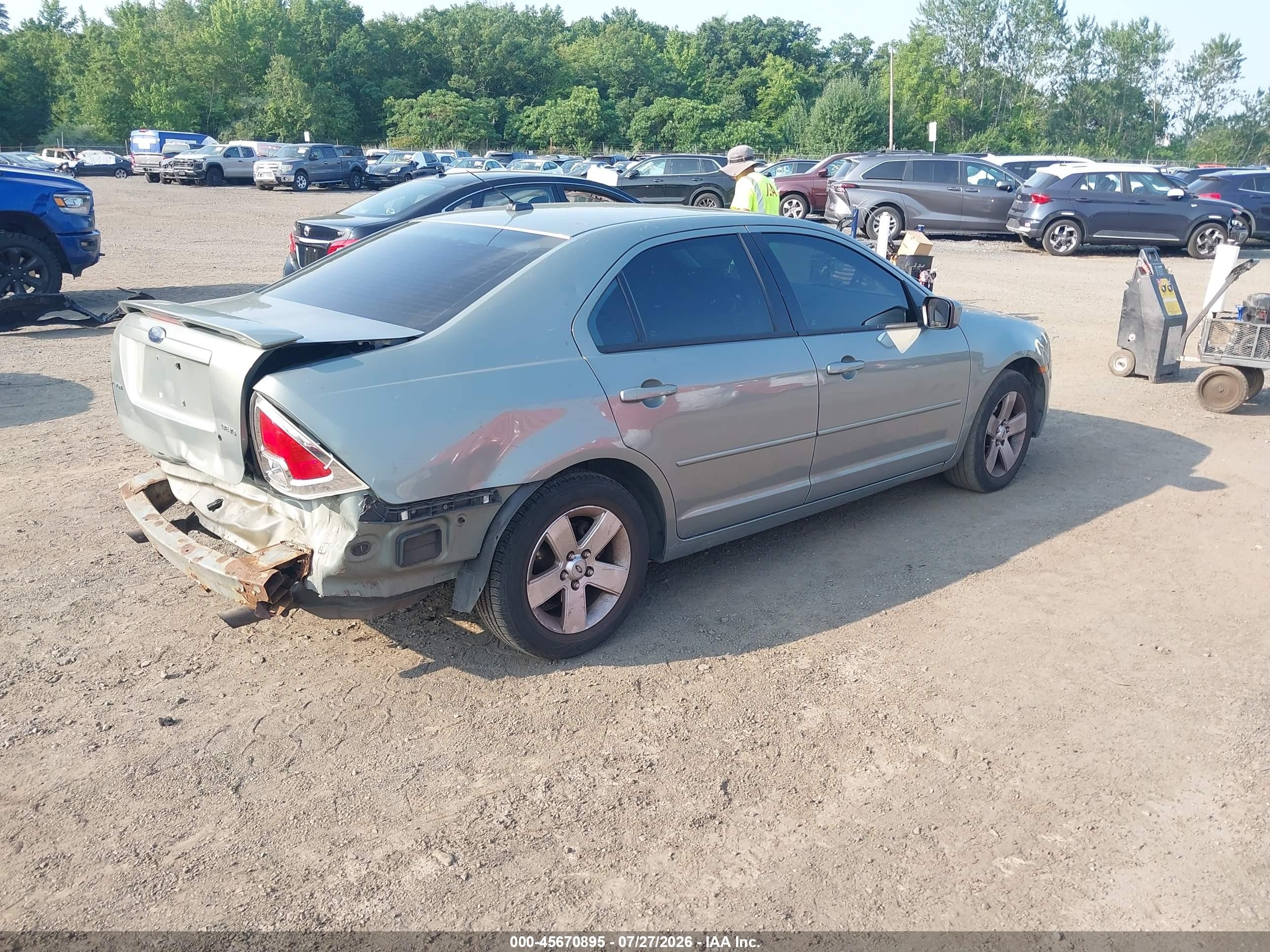 2008 Ford Fusion Se Gray vin: 3FAHP07168R225456