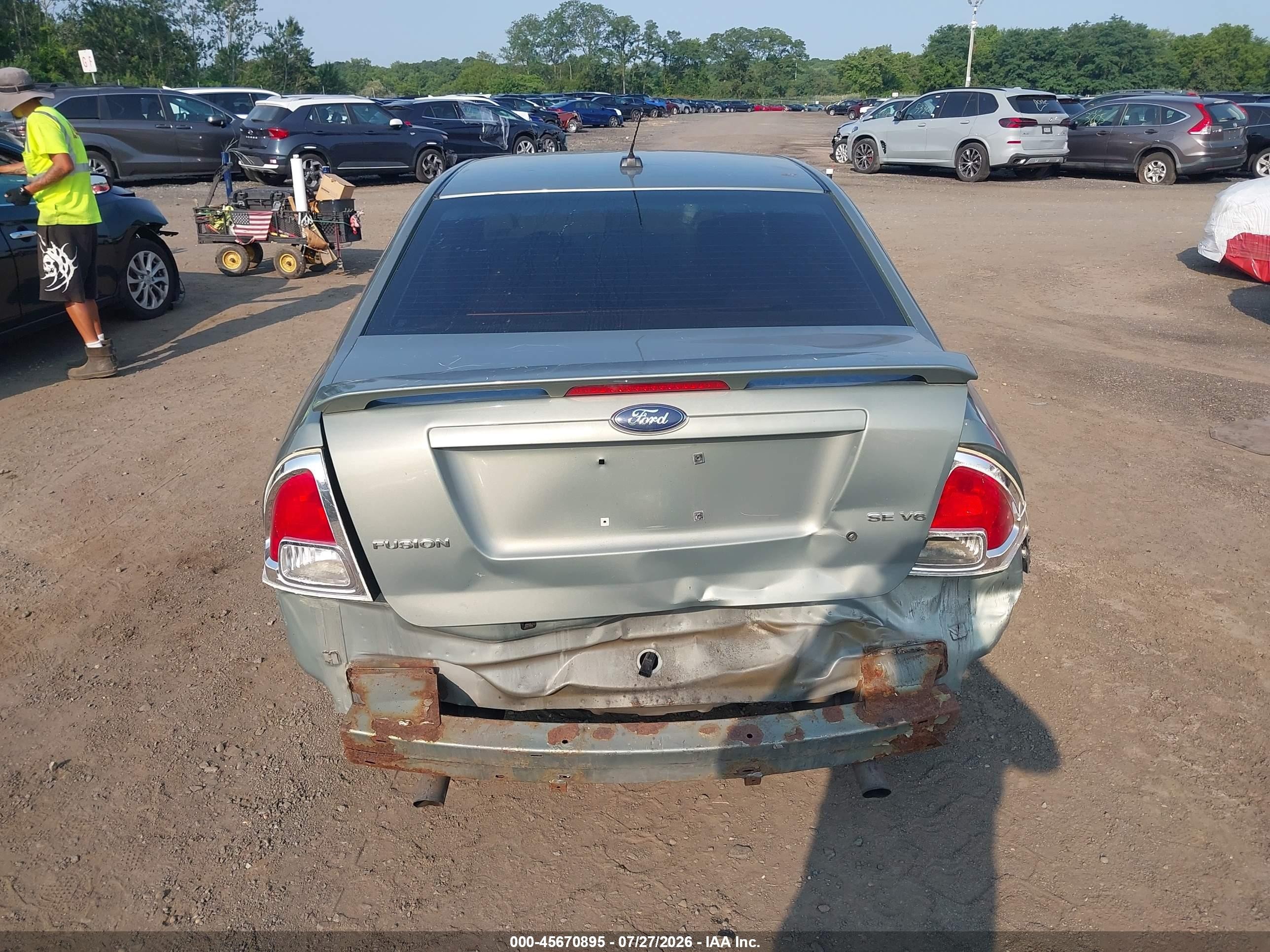 2008 Ford Fusion Se Gray vin: 3FAHP07168R225456