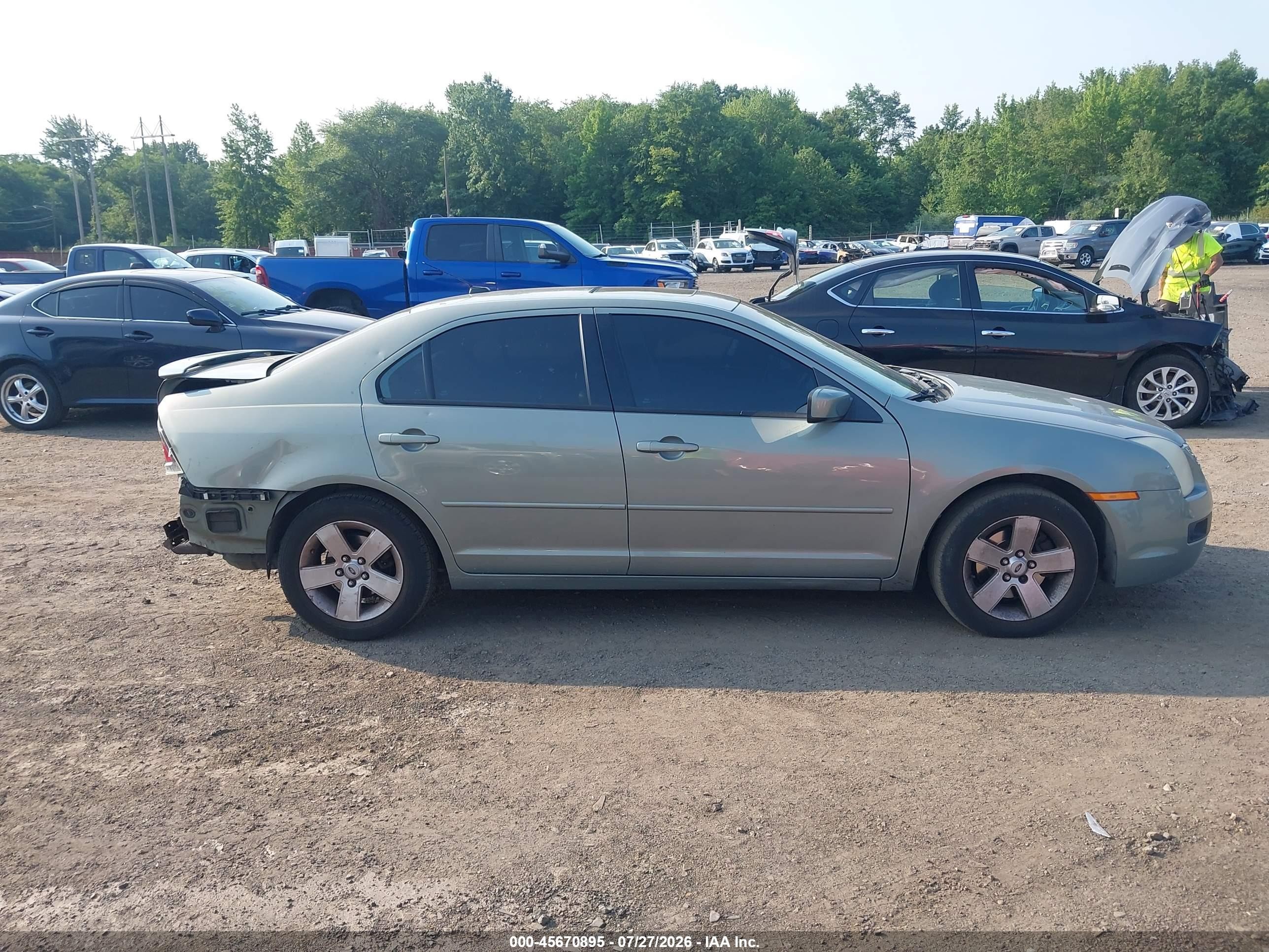 2008 Ford Fusion Se Gray vin: 3FAHP07168R225456