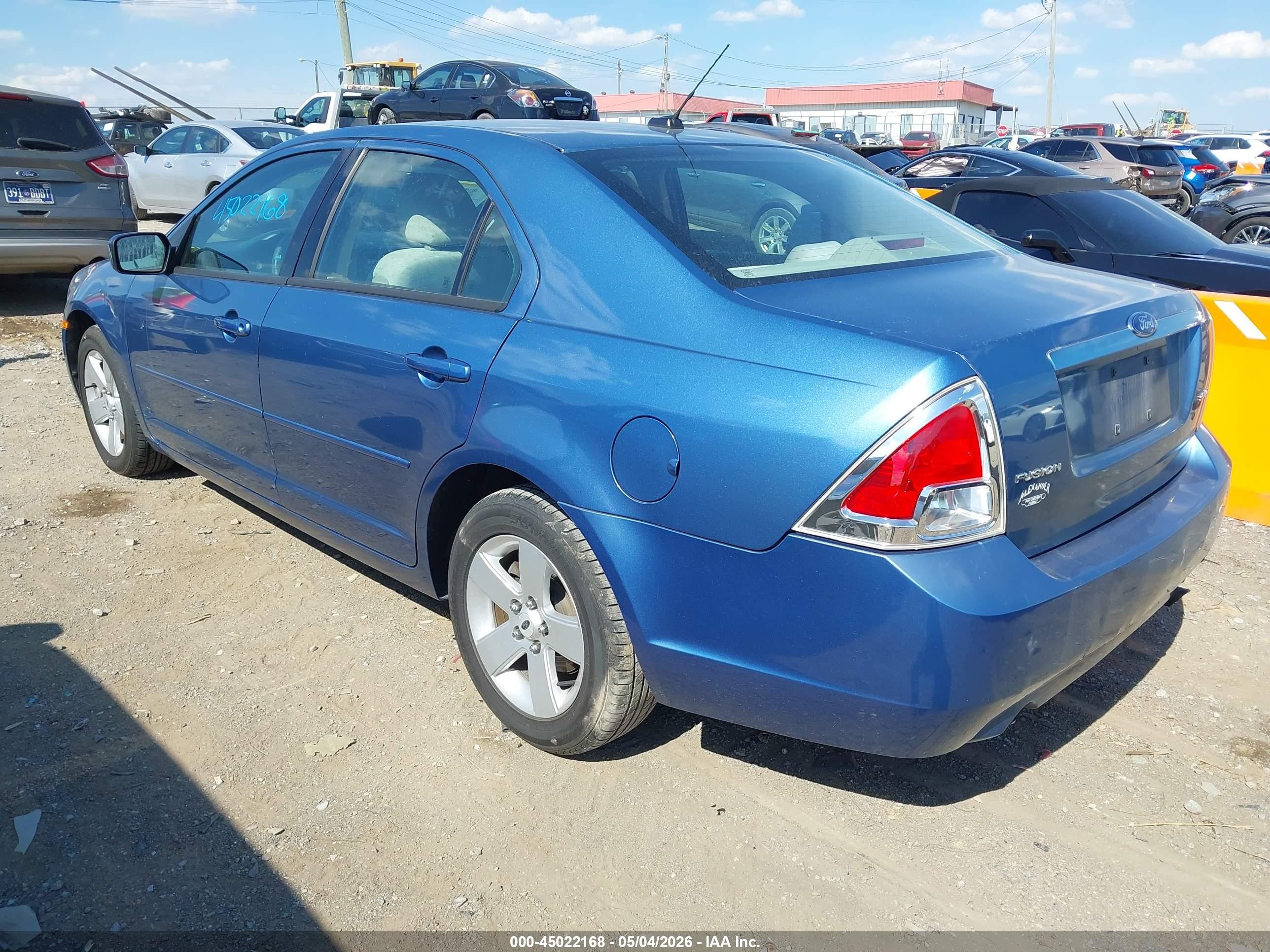 2009 Ford Fusion Se Синий vin: 3FAHP07169R103200