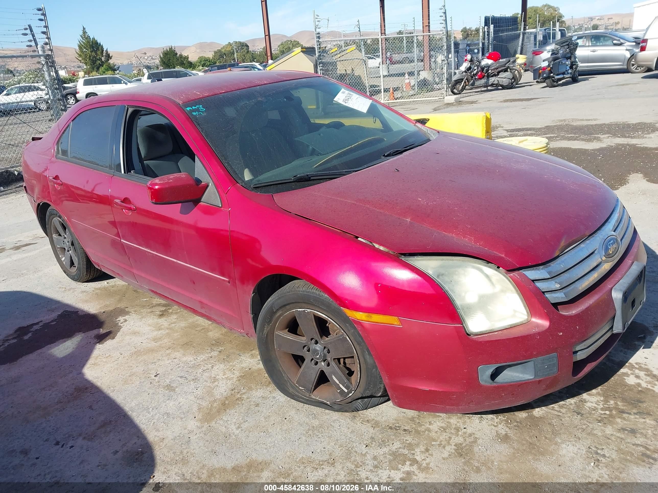 2009 Ford Fusion Se Red vin: 3FAHP07169R106288