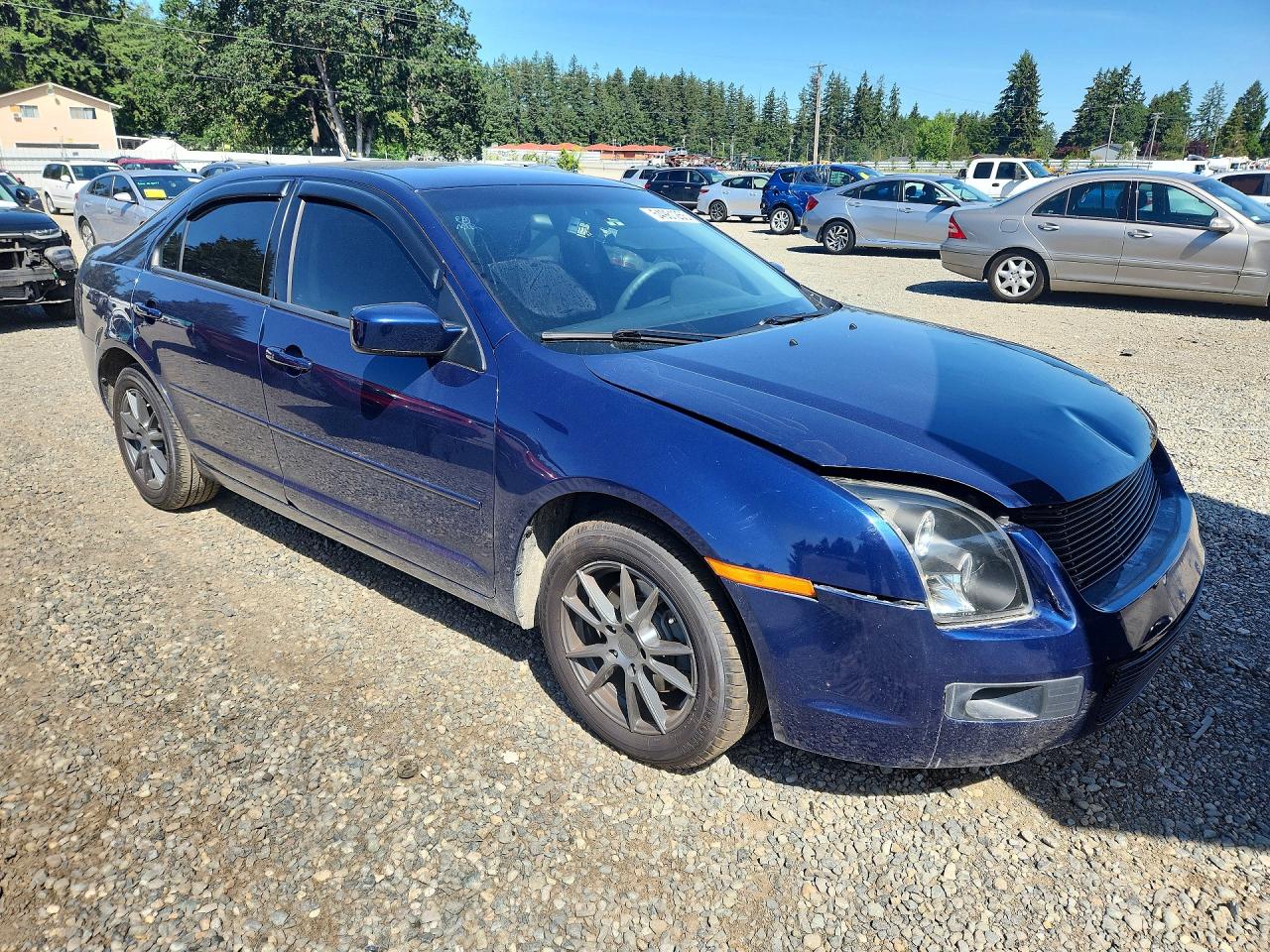 2007 Ford Fusion Se Blue vin: 3FAHP07177R237095