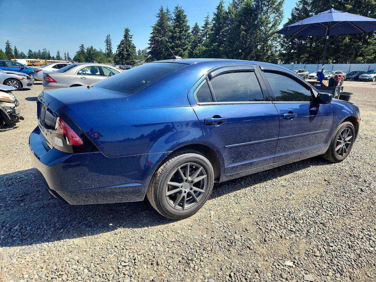 2007 Ford Fusion Se Blue vin: 3FAHP07177R237095