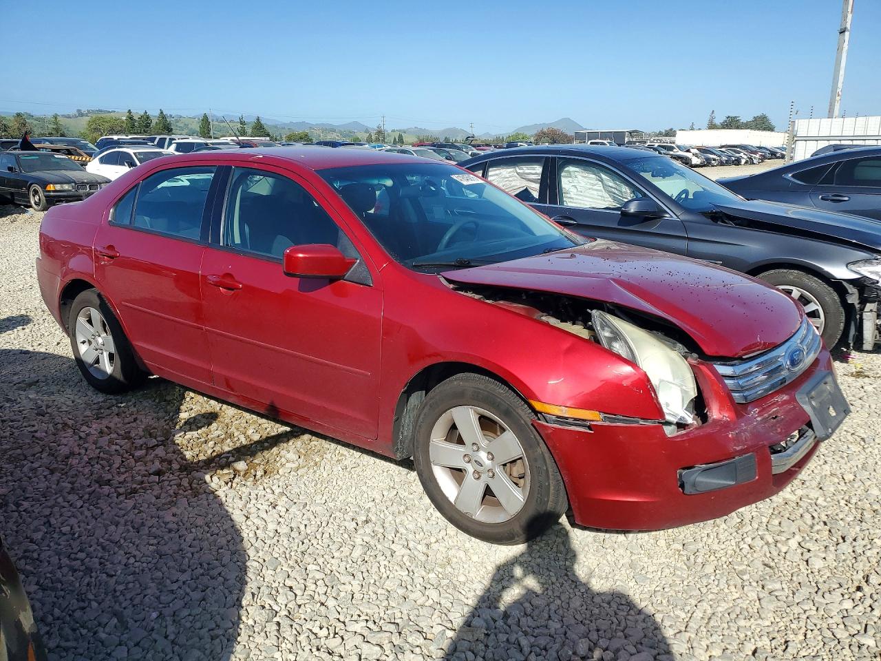 2008 Ford Fusion Se Red vin: 3FAHP07178R211484