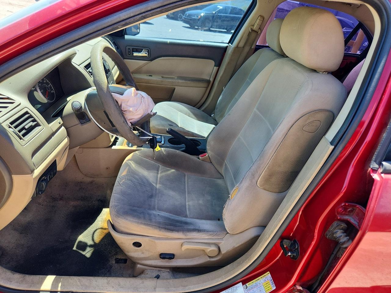 2008 Ford Fusion Se Red vin: 3FAHP07178R240855