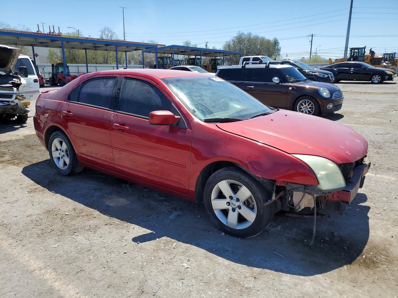 2008 Ford Fusion Se Red vin: 3FAHP07178R240855